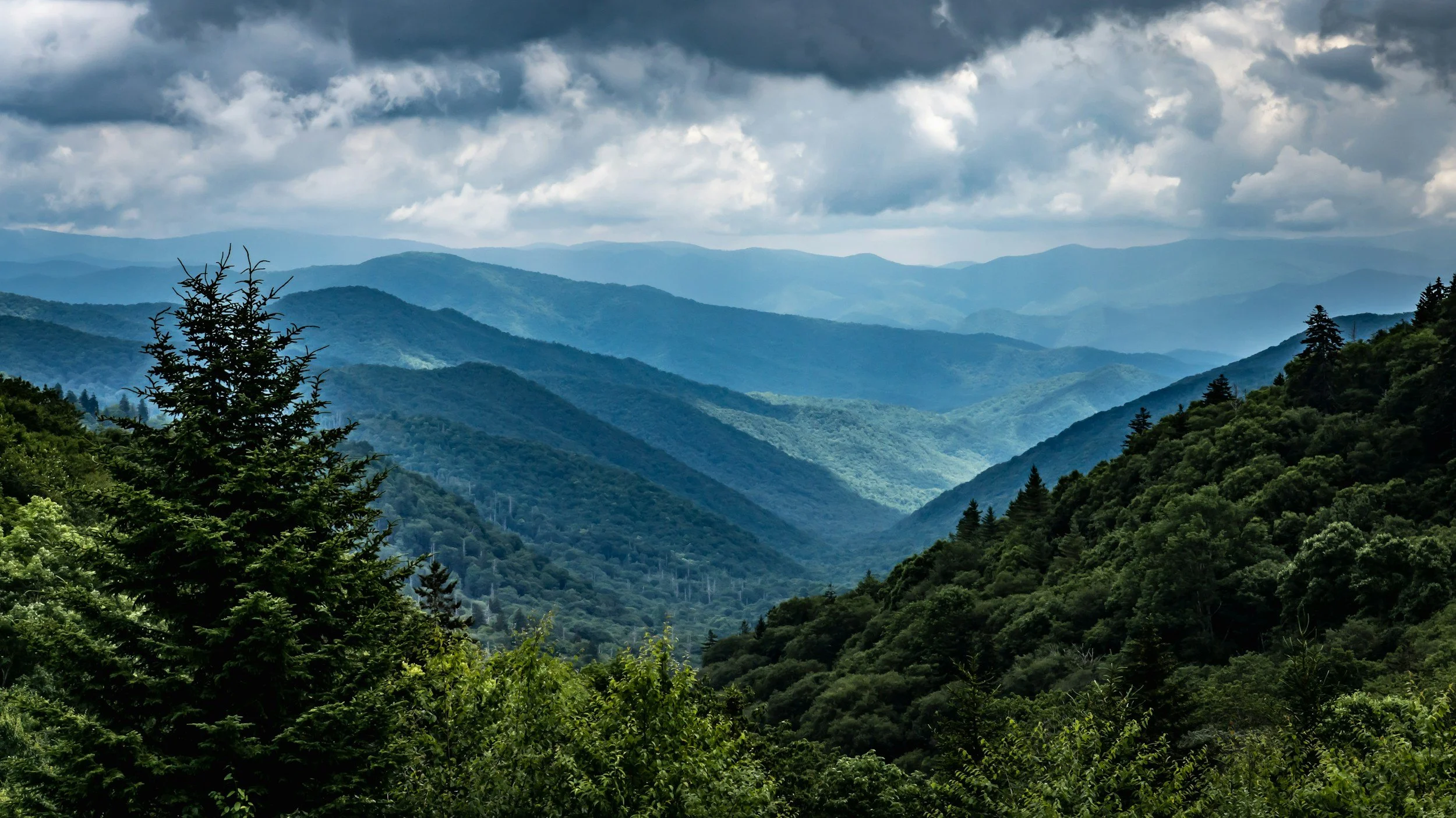 The Great Smoky Mountains of Eastern Tennessee.