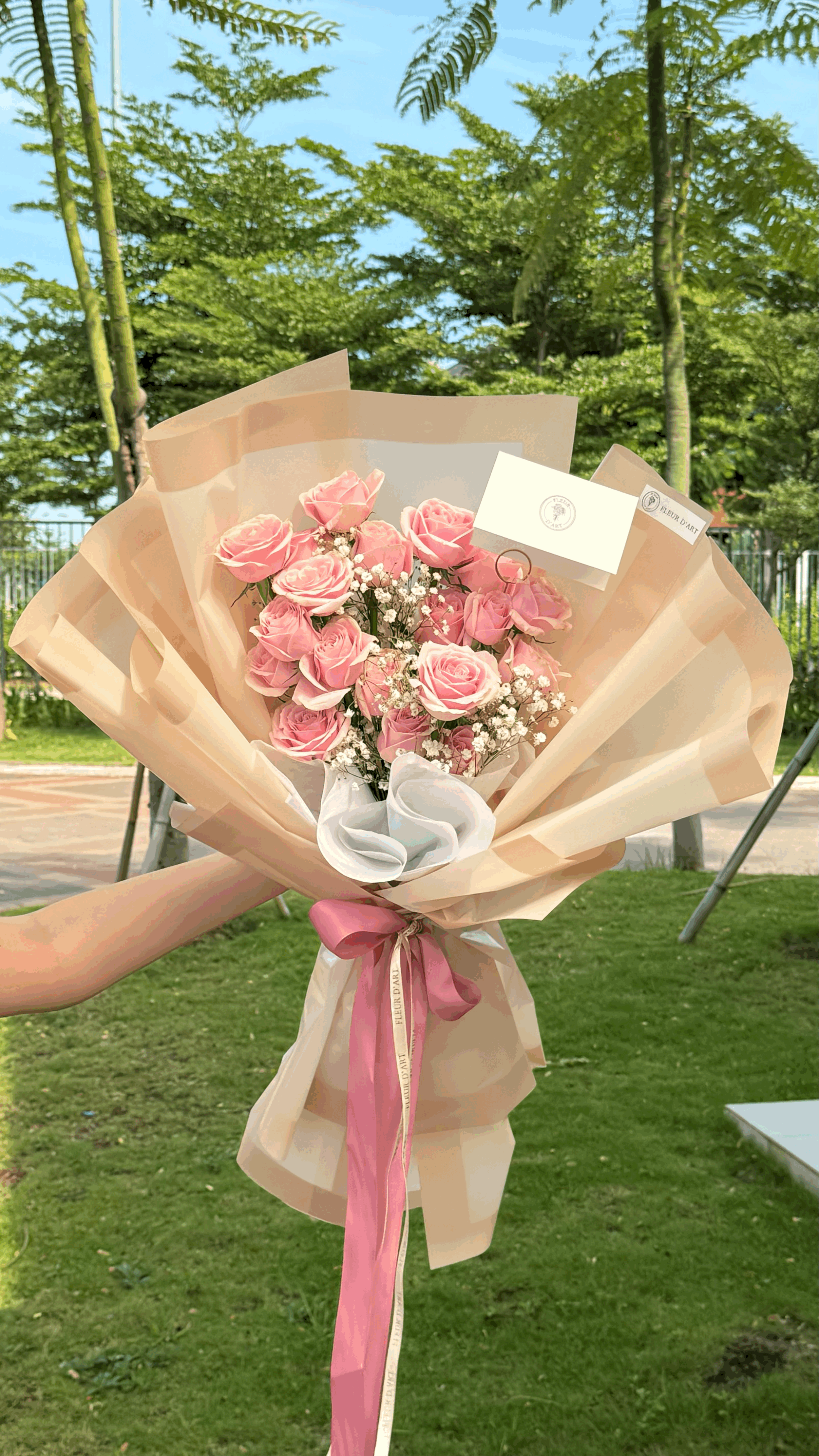 20 Pink Rose Bouquet