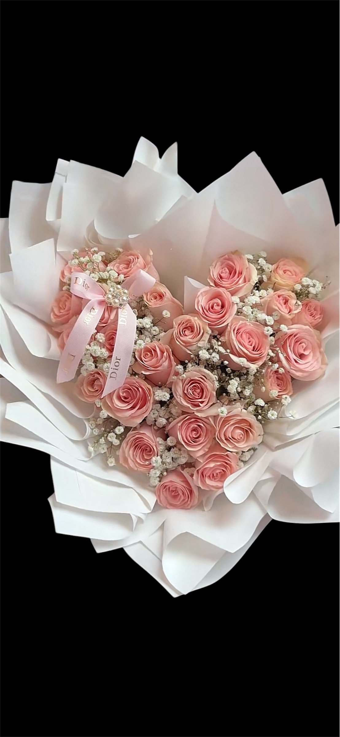 ARTIFICIAL 25 Heart Rose