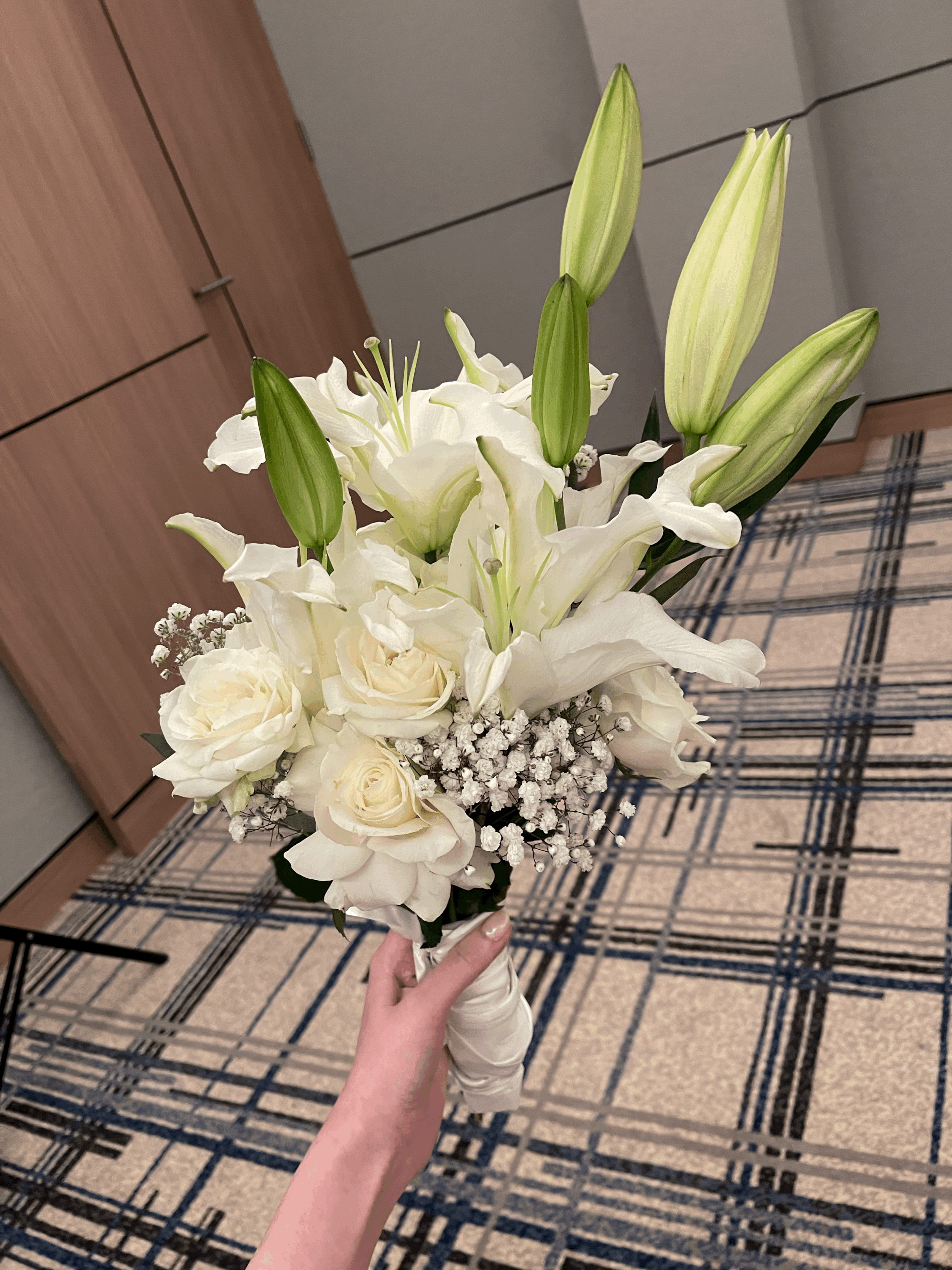 Lily and Rose Wedding Bouquet