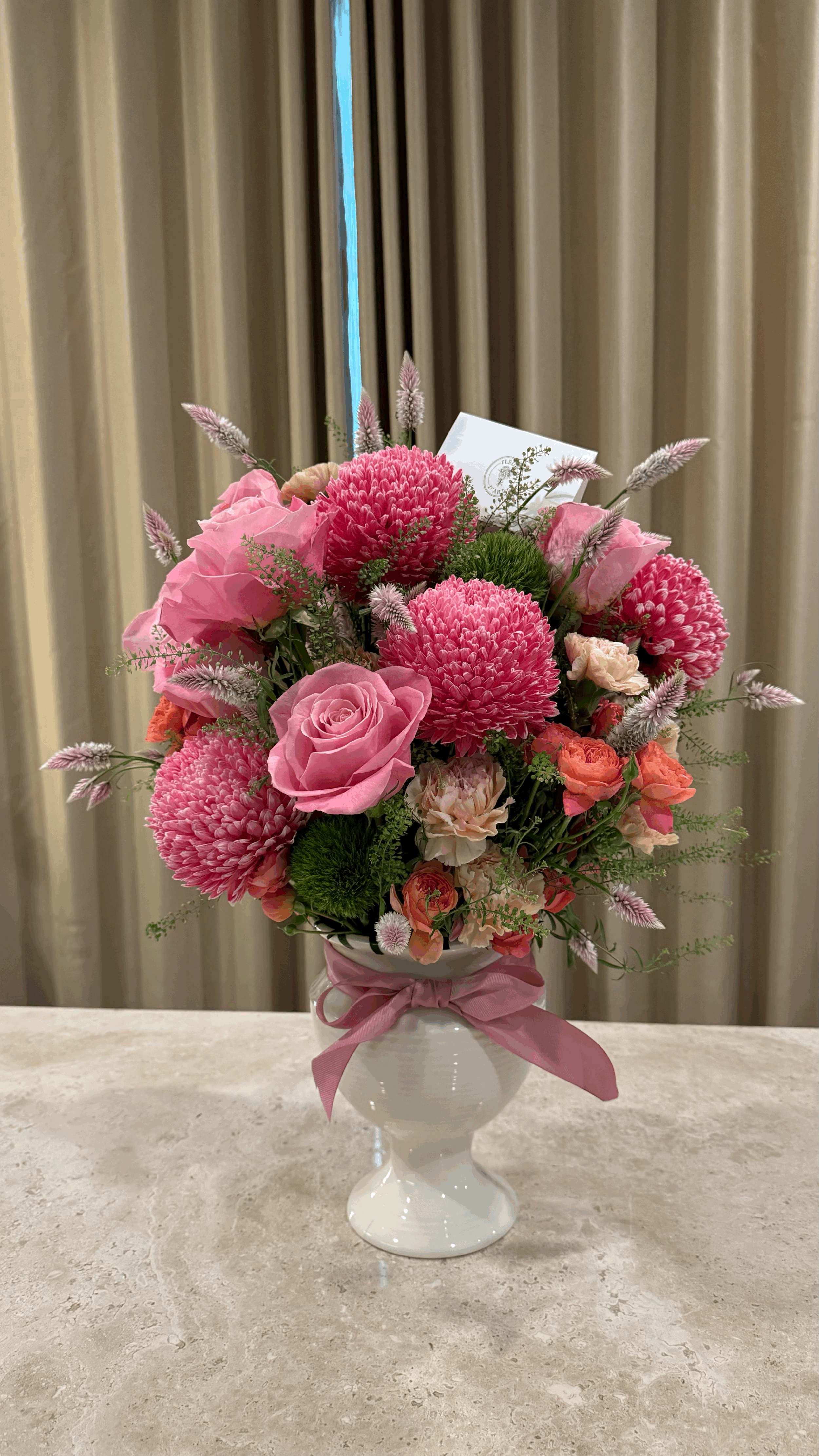 Imported Pink Vase Arrangement