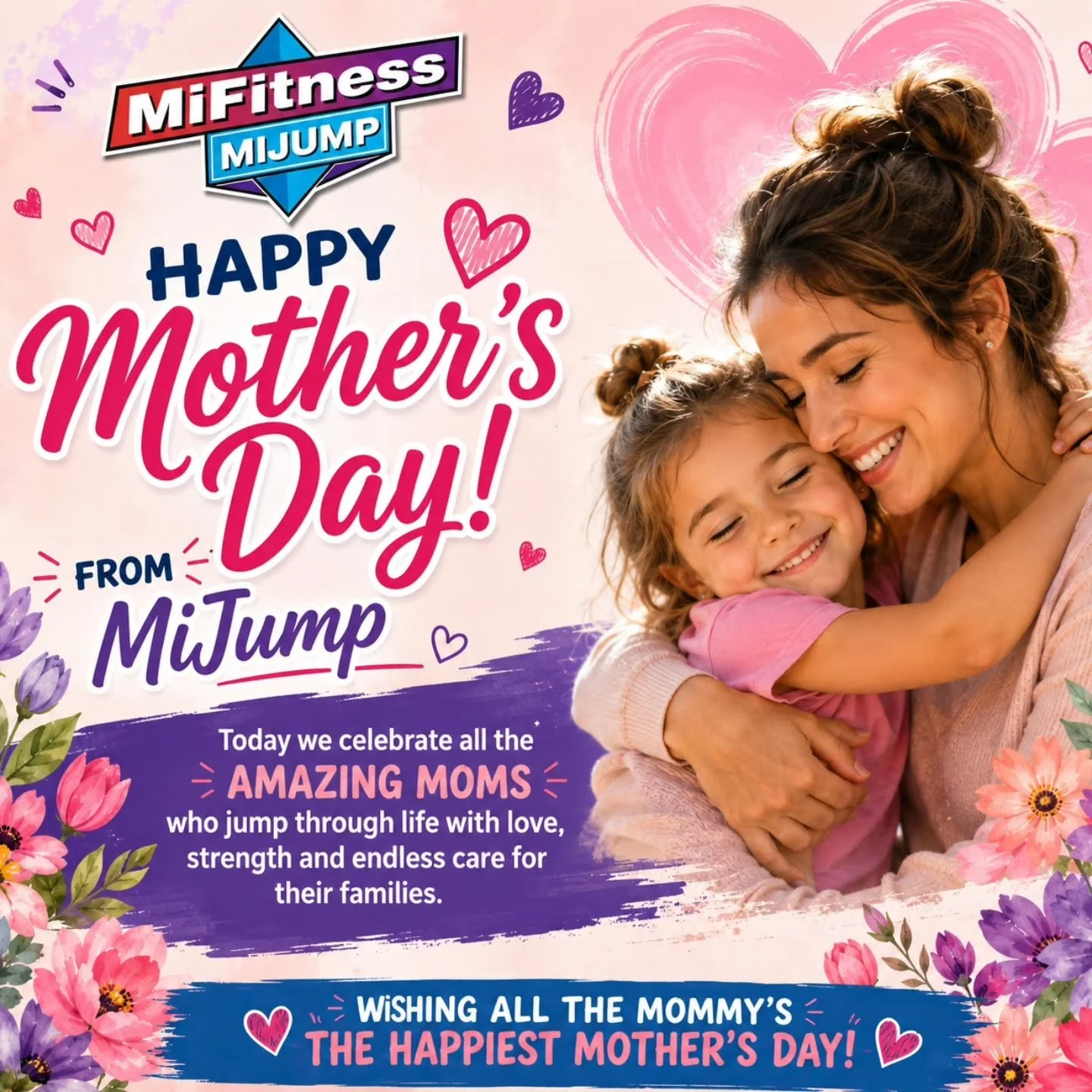 Happy Mother&rsquo;s Day from MiJump 💖

Today we celebrate all the amazing moms who jump through life with love, strength and endless care for their families.

Thank you for every lift, every cuddle, every encouraging word and every moment you make 