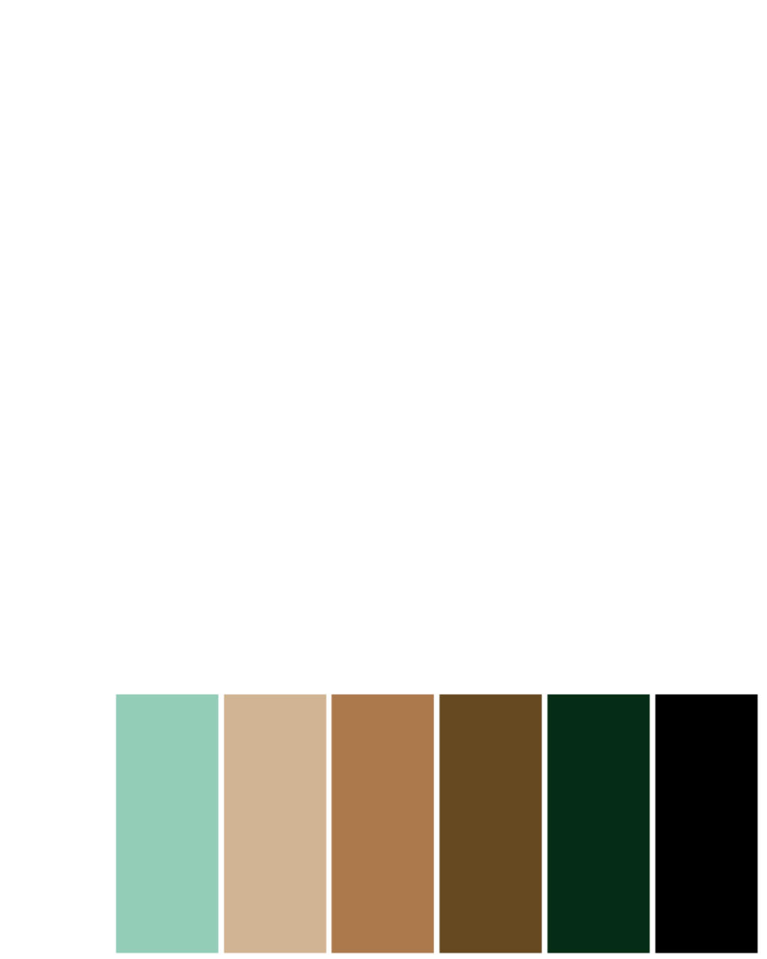 Hanok Studio typography and colour palette, designed by Sunnii Studios.