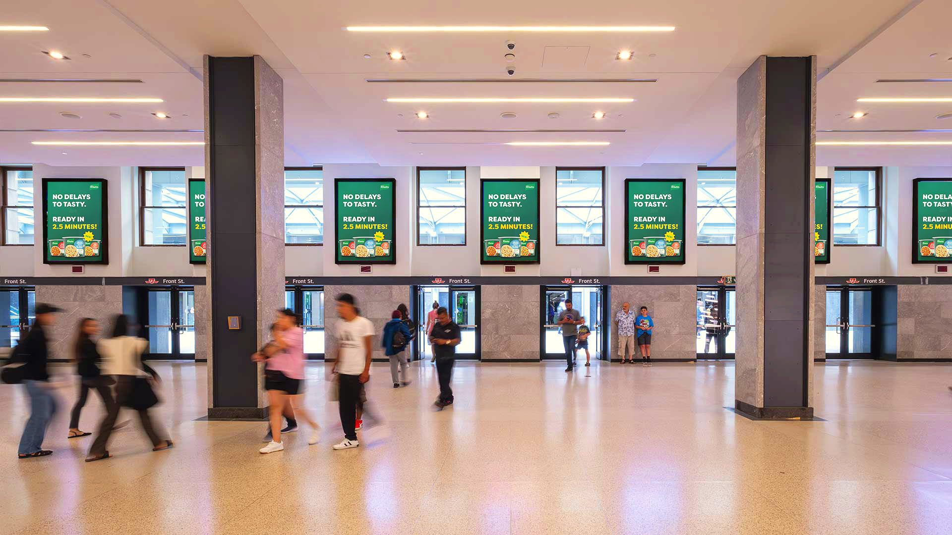 Union Station digital signs designed by Sunnii Studios.