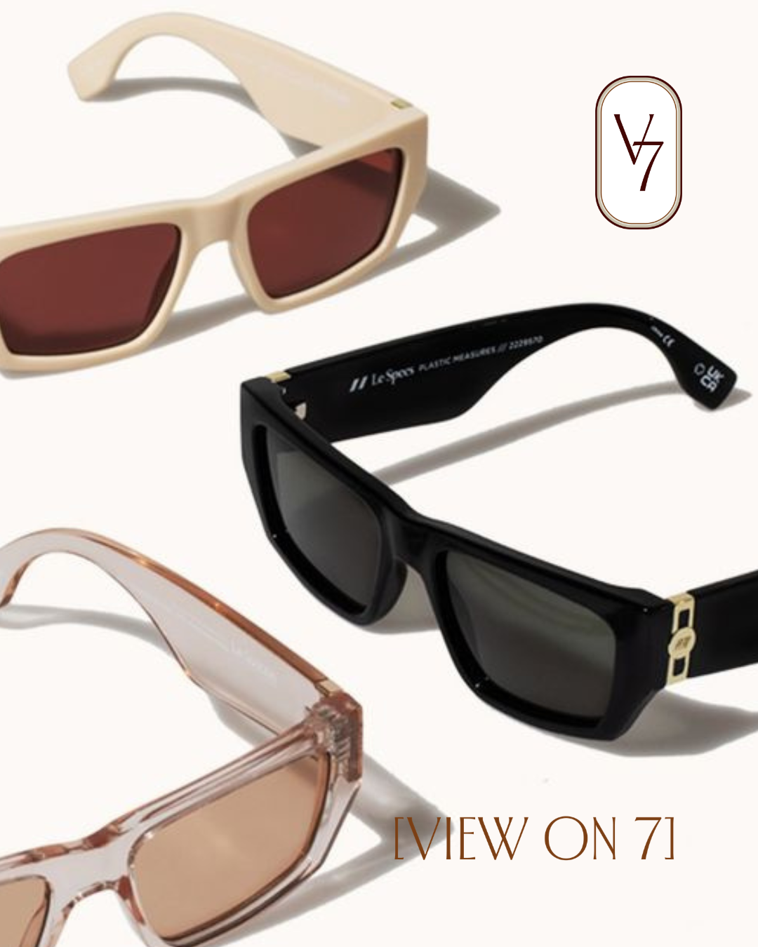 View on 7 eyewear range, by Sunnii Studios.