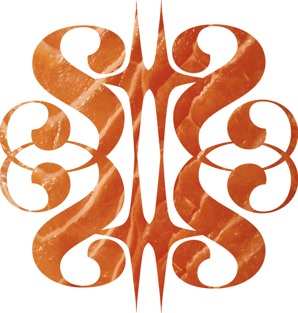Sunnii Studios logo with salmon texture