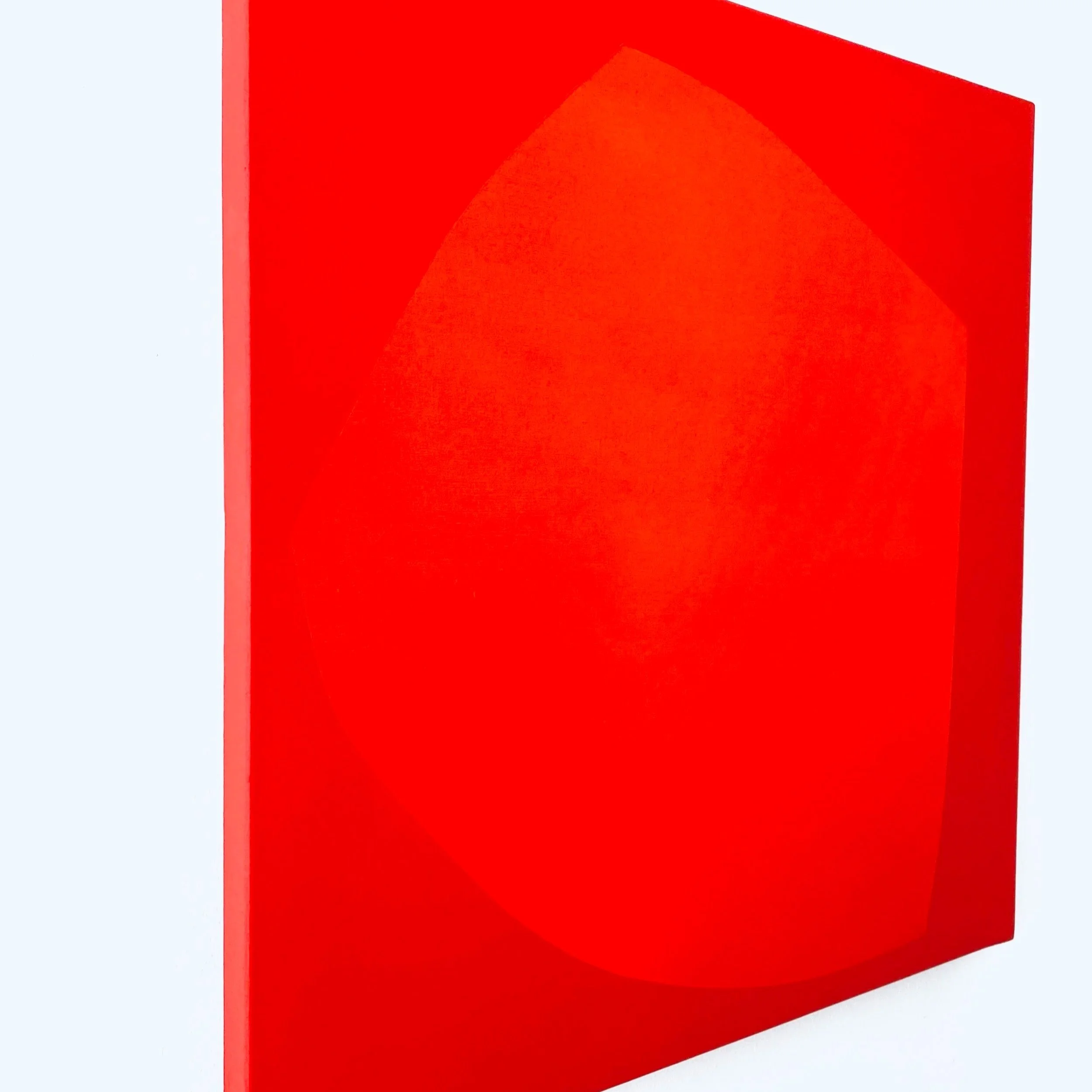 monochromes in red, oil on canvas,  50x50x2cm, 2024