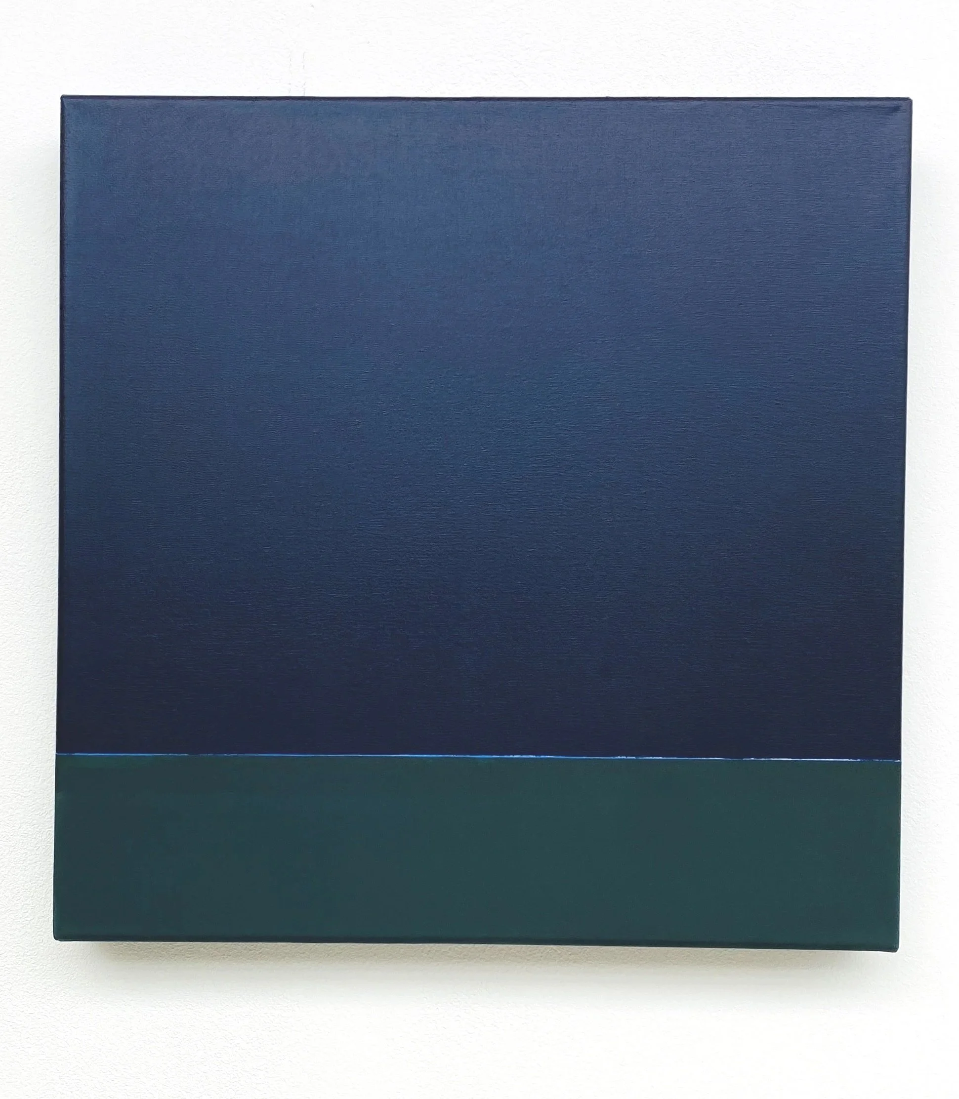 blue mood, oil on canvas, 40x40x4,5cm, 2026