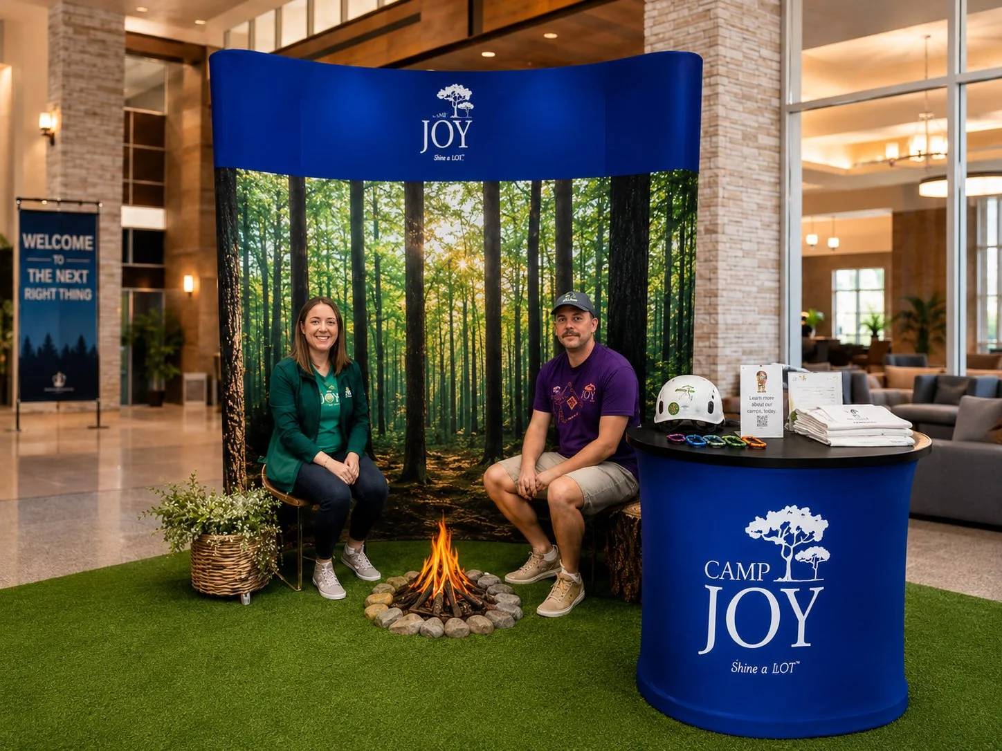 Portable Display system for Camp Joy