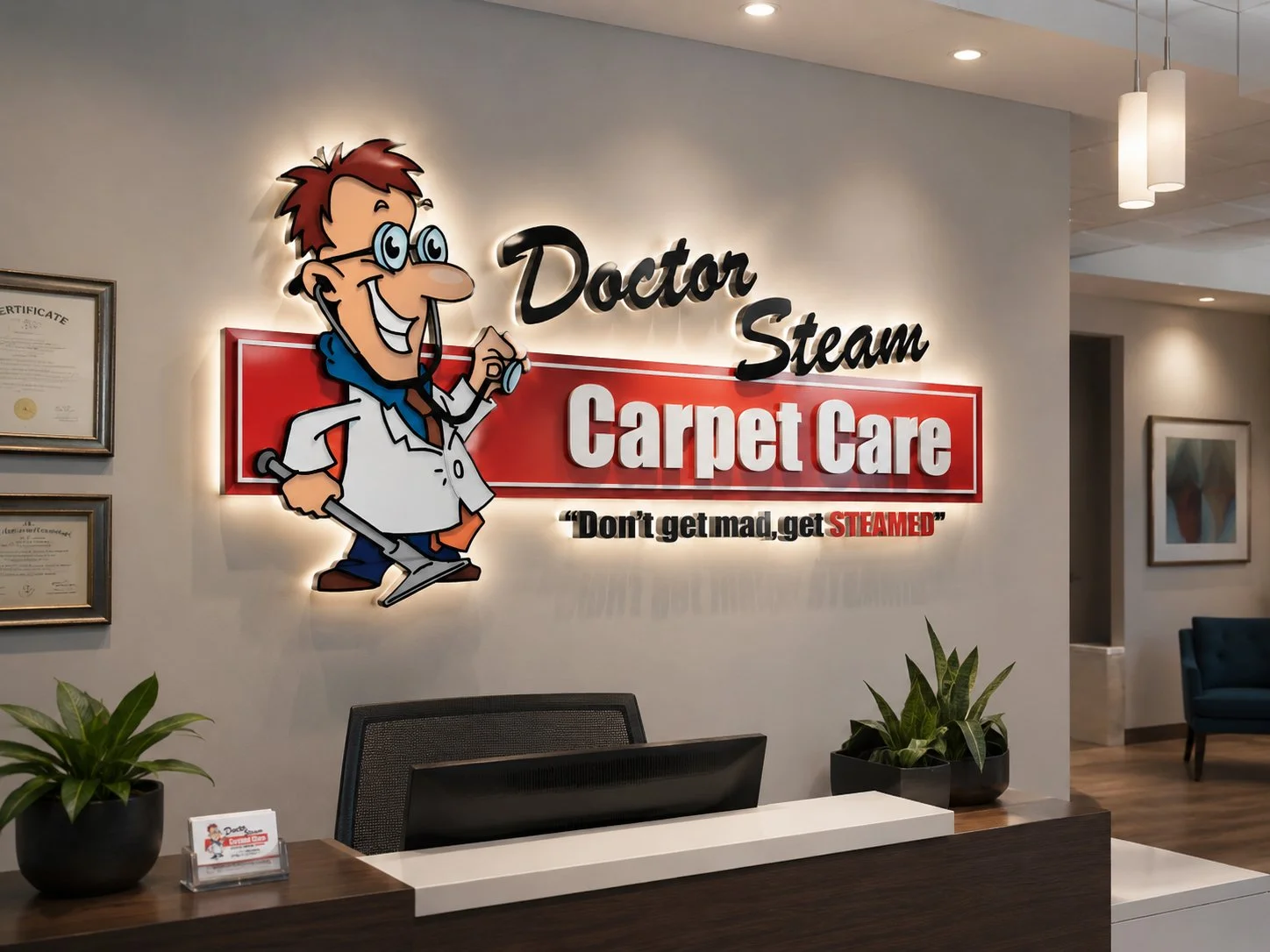 Dr Steam 3D logo
