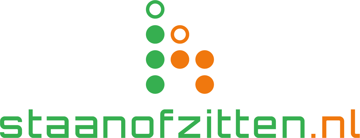 Logo Staanofzitten.nl, partner van Corporate Opto voor ergonomische werkplekoplossingen
