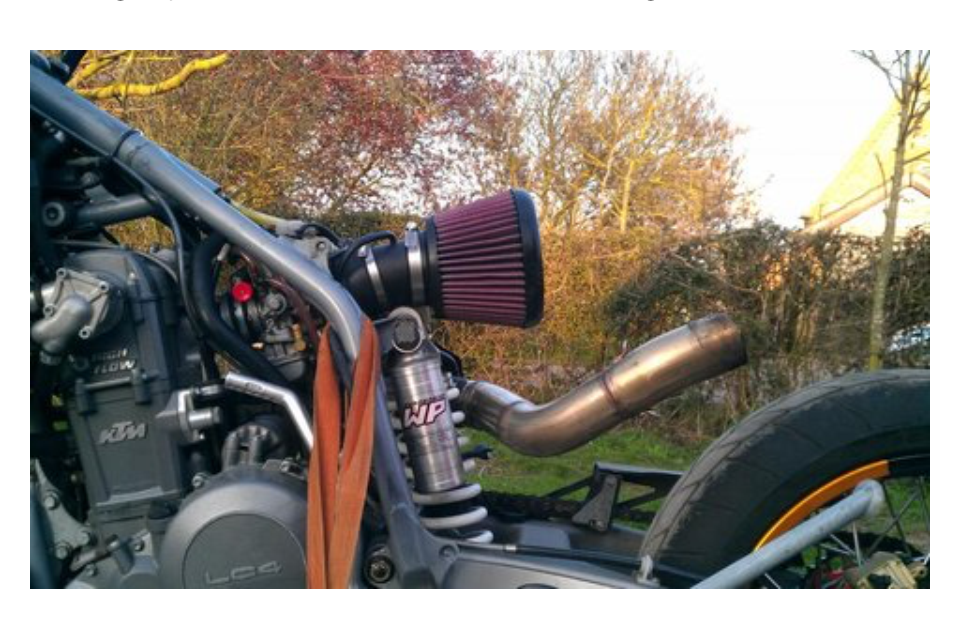Custom motorbike intake manifold