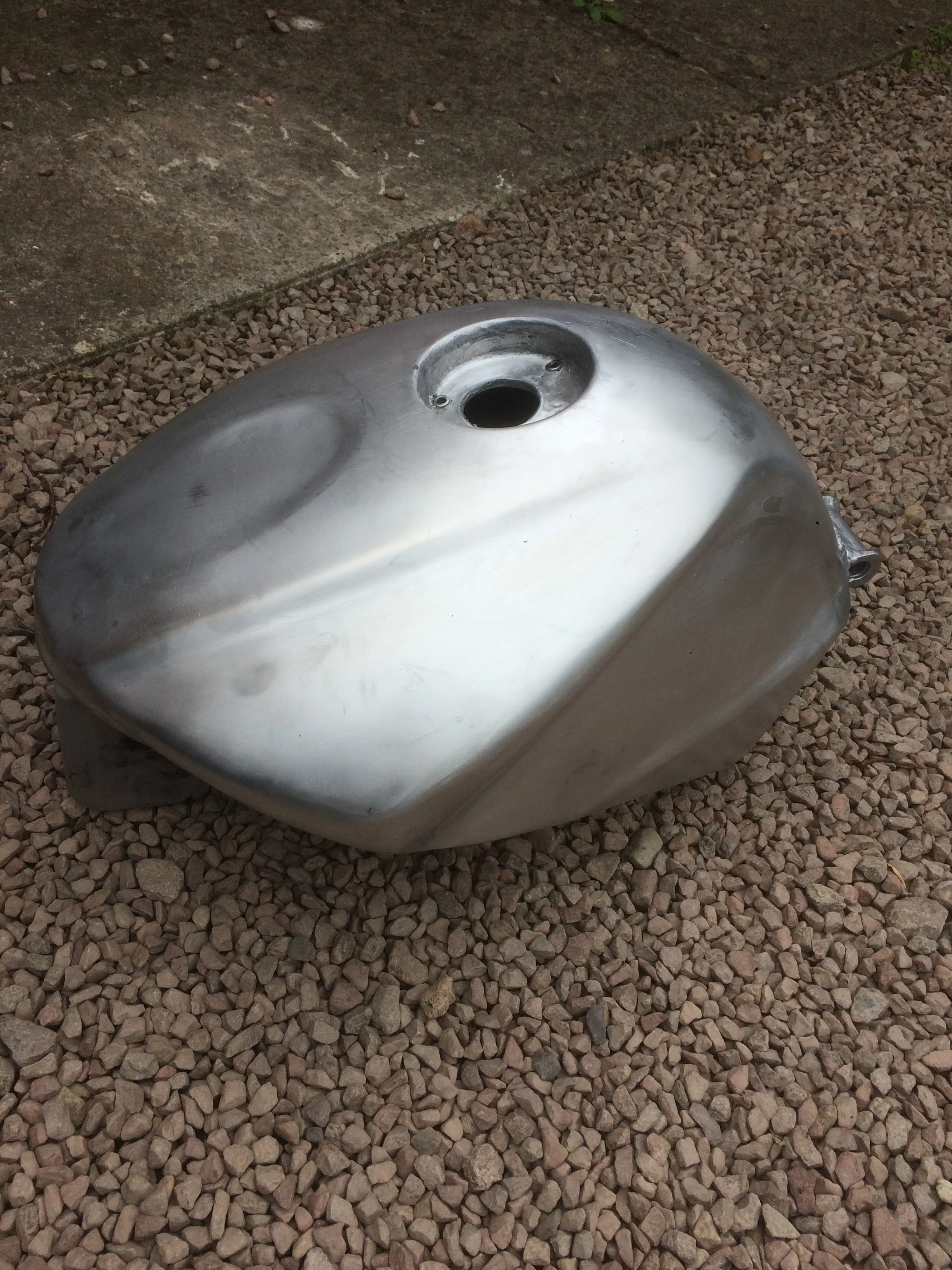 Custom aluminium fuel tank