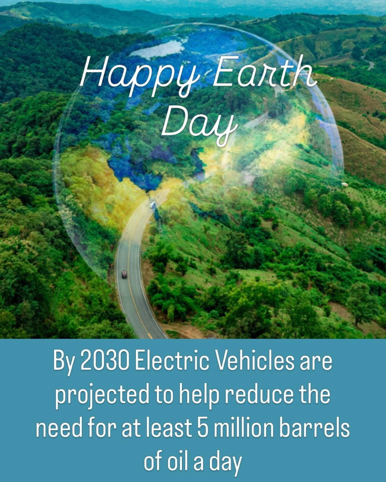 Here&rsquo;s to a greener future! Happy 🌍 Day from Adam &amp; Katie at @chargingsolutions_llc