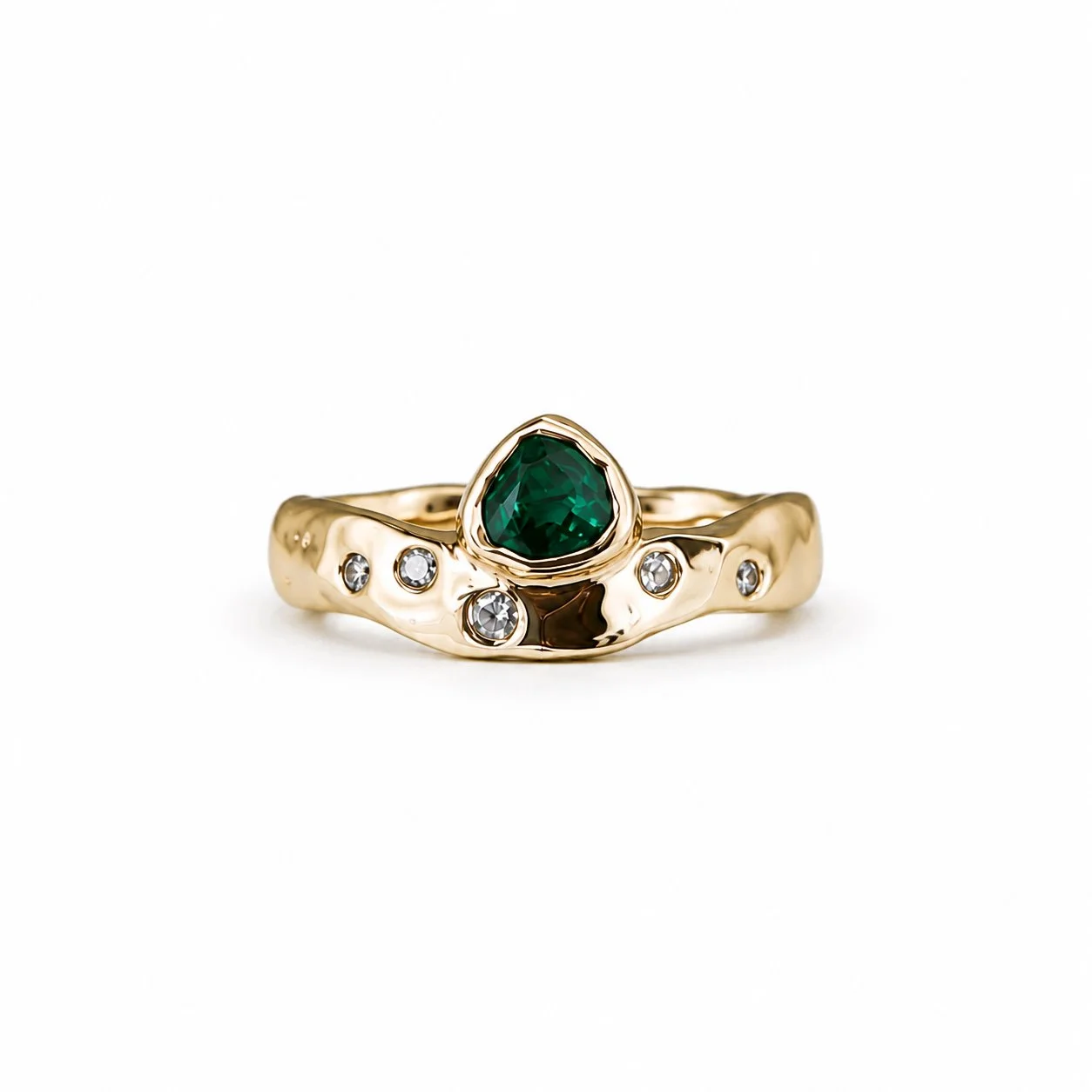 Trillian Emerald Diamond Band