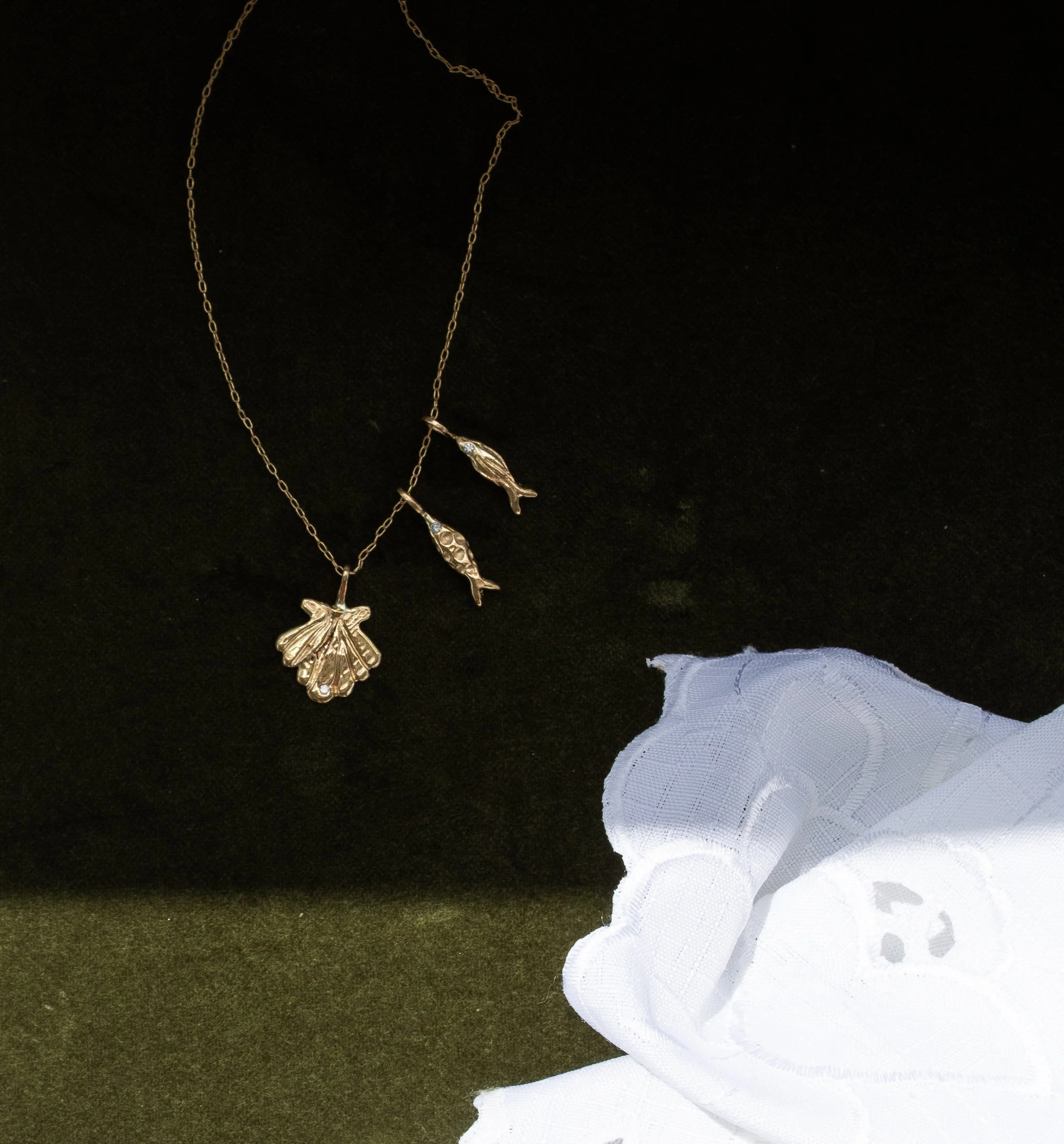 Scallop Seashell Charm