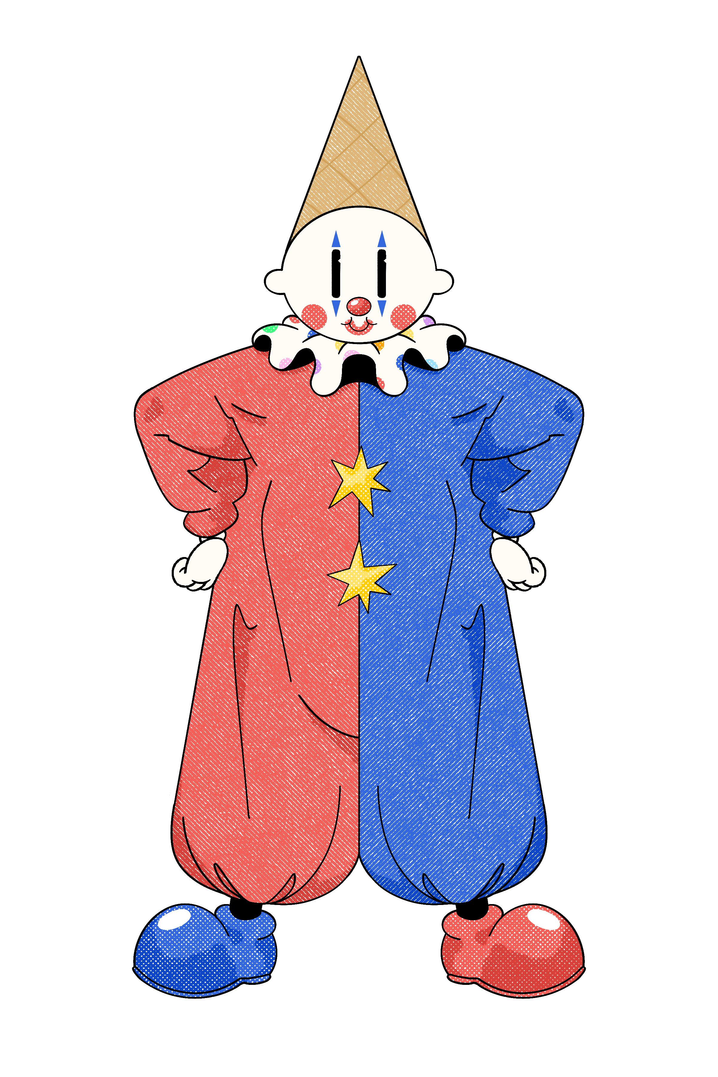 Binky The Clown - Character Design
