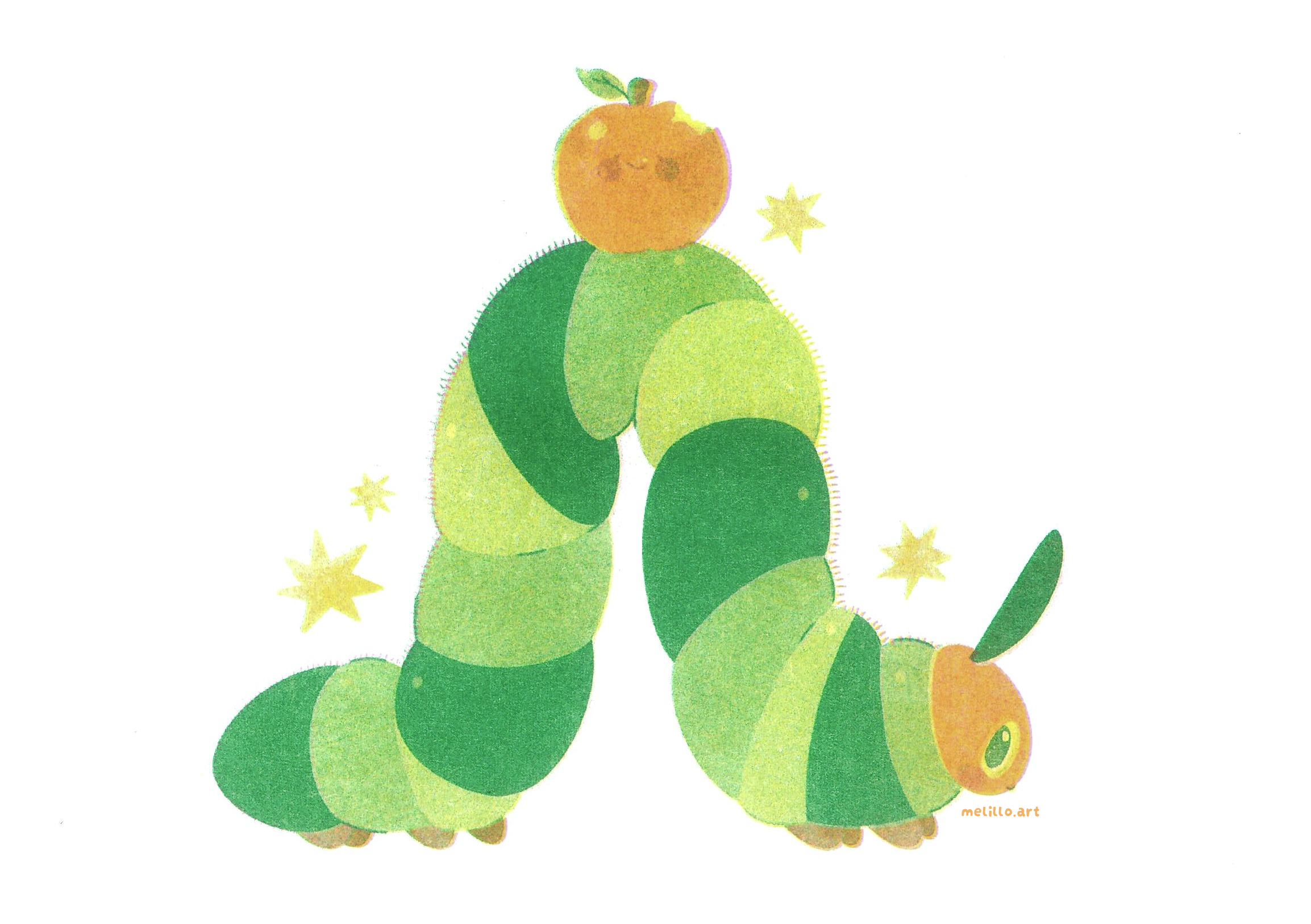 The Very Hungry Caterpillar - Risograph