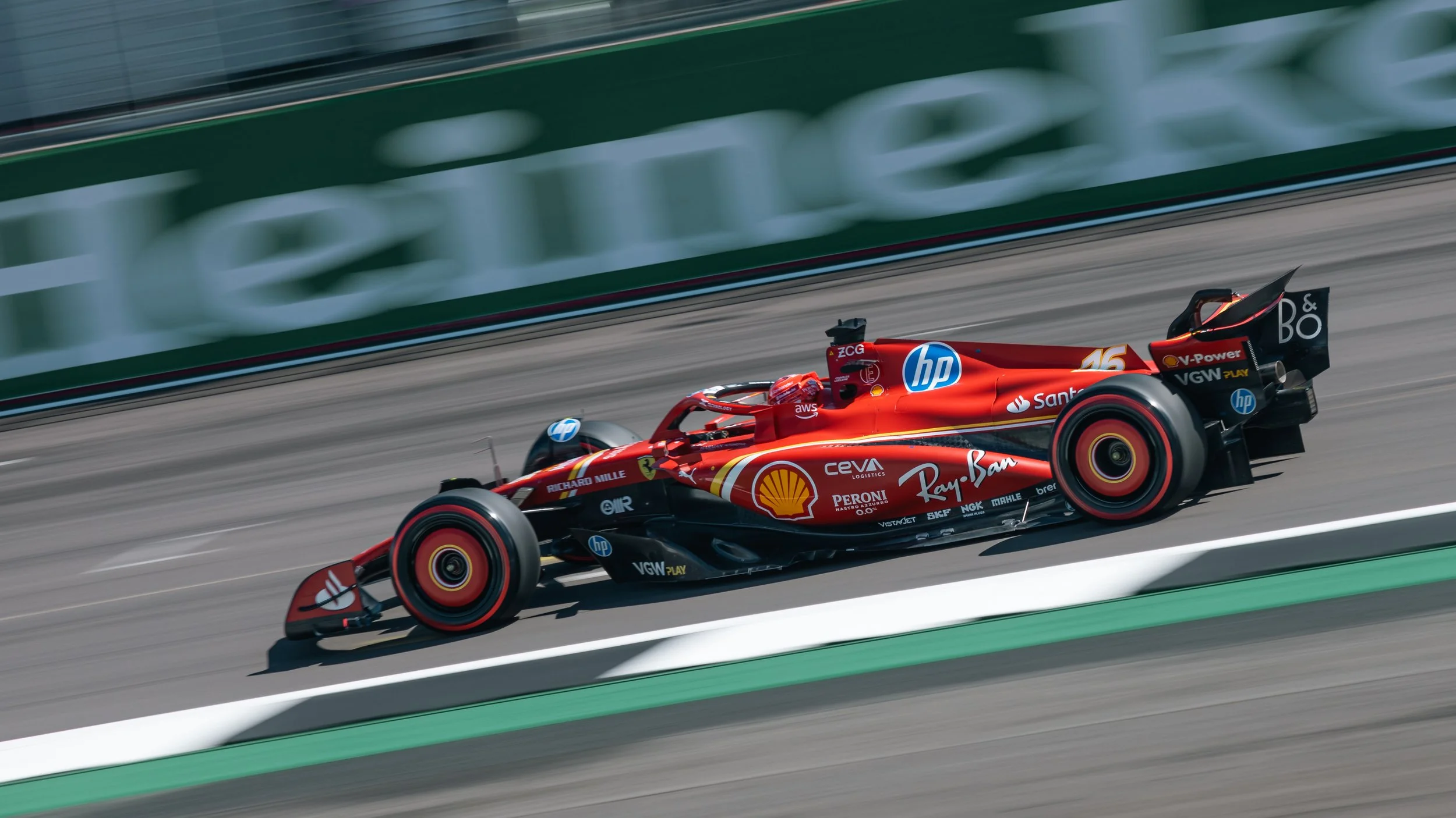 Red Formula 1 car