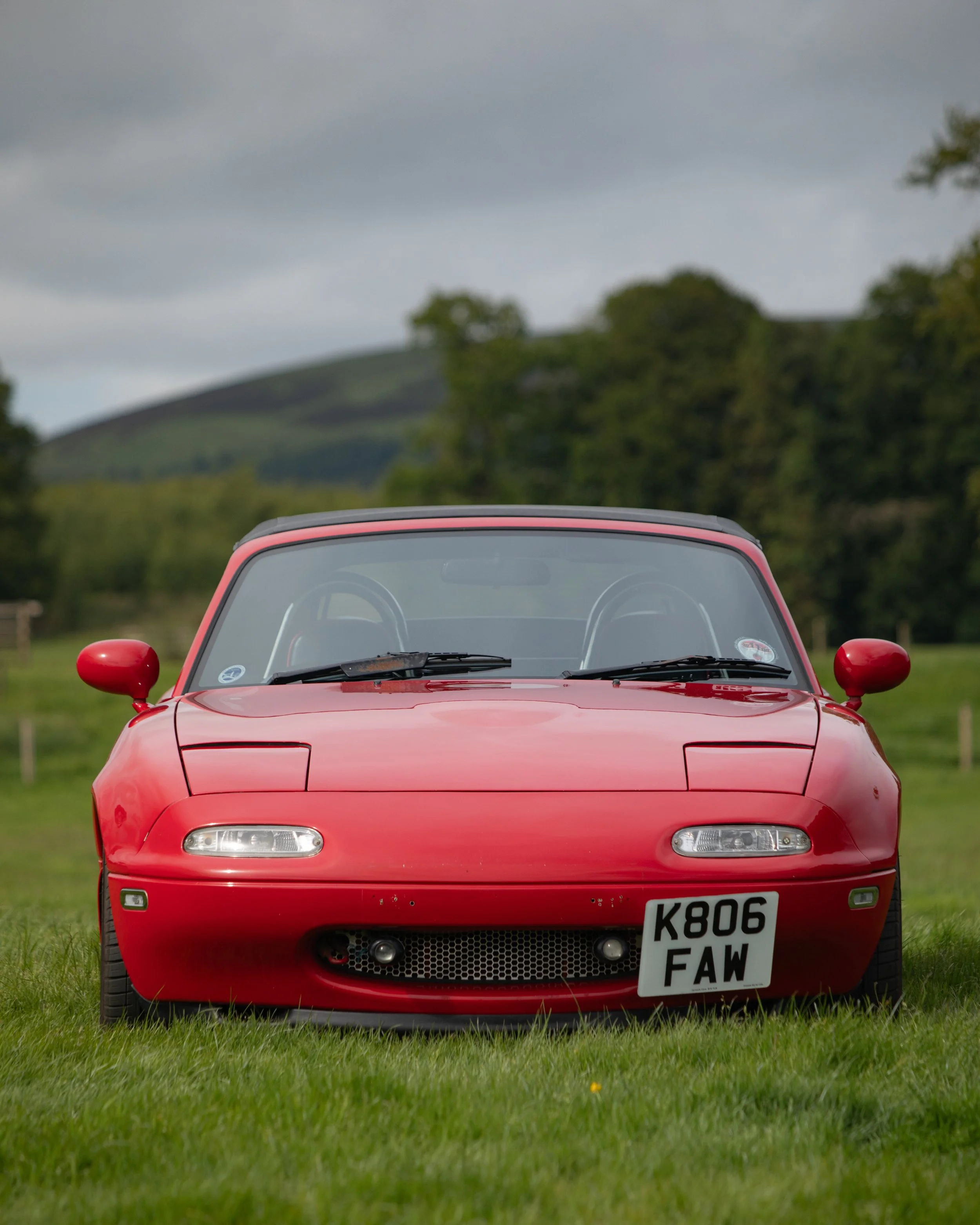 Original Mazda MX5 on grass
