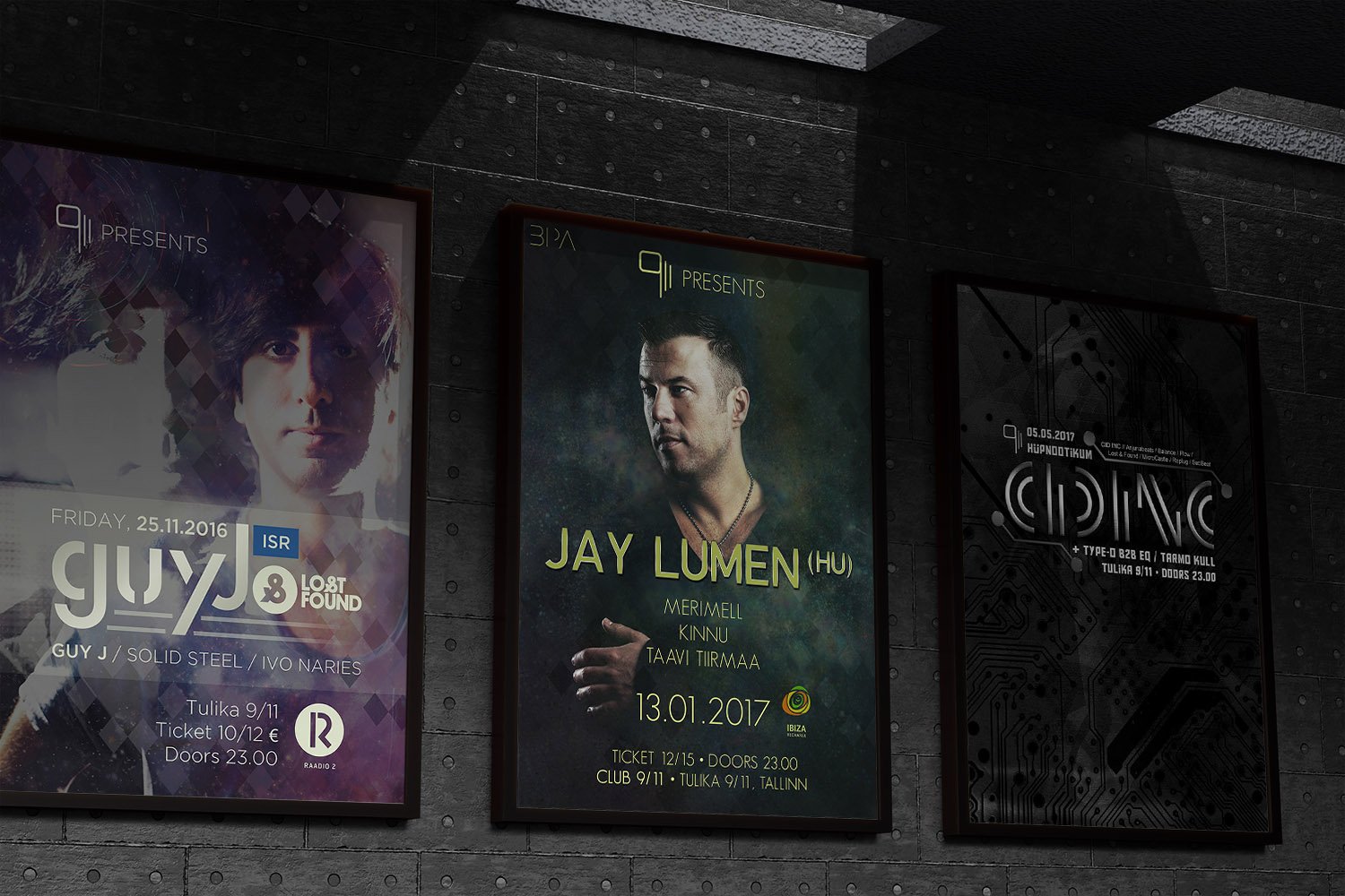 Club 9/11 Posters: Electronic Music in Tallinn, 2016–2017