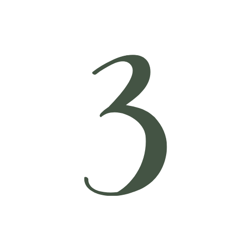 Black background with the large, gray number 3 in the center.