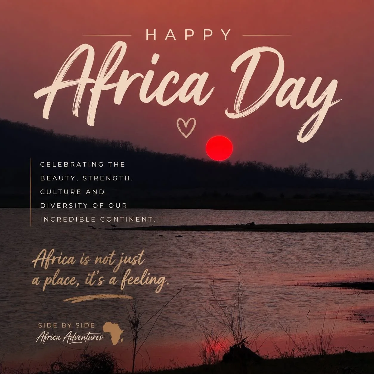Africa is not just a place&hellip; it&rsquo;s a feeling 🌍✨

The wildlife, the landscapes, the people, the sunsets &mdash; there&rsquo;s nowhere else quite like it.

Today we celebrate the beauty, culture and magic of this incredible continent.

Happ