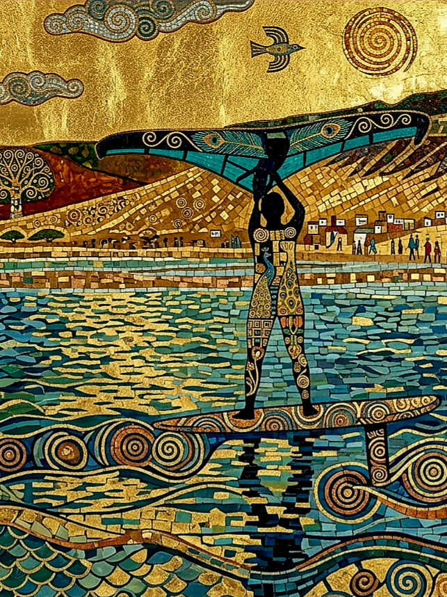 GOLDEN WINGFOIL MOSAIC