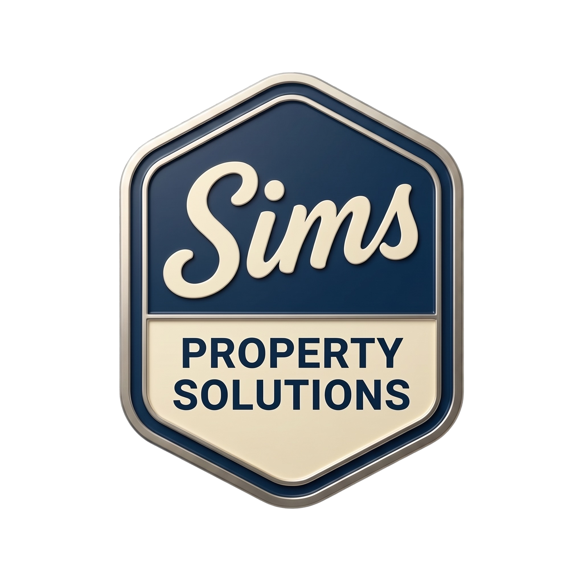 Sign indicating professional solutions and property.