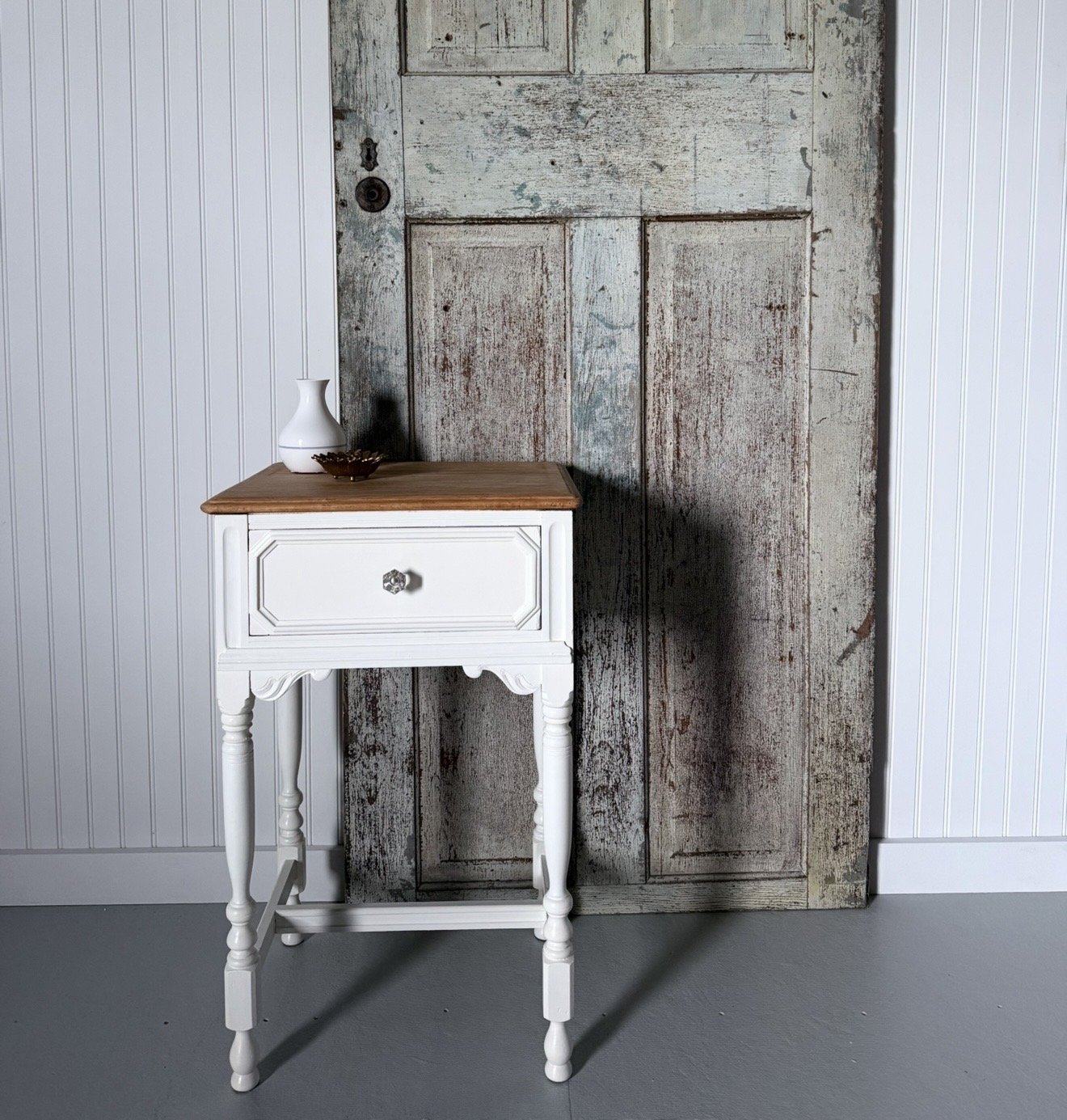 White Accent Table