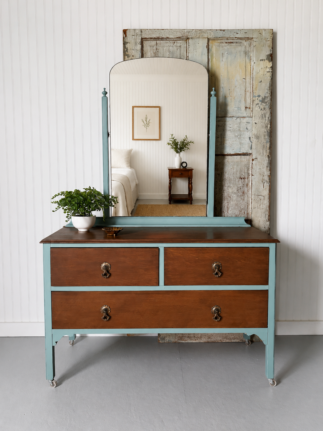 Vintage Dresser with Mirror