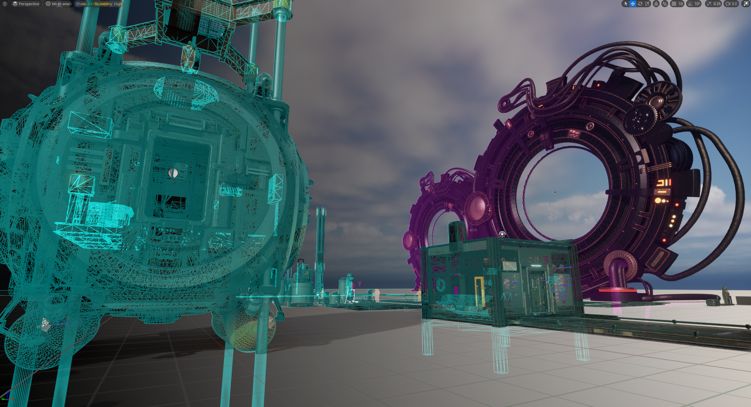 Celedon Assets shown in Unreal. Modeled in Fusion 360.