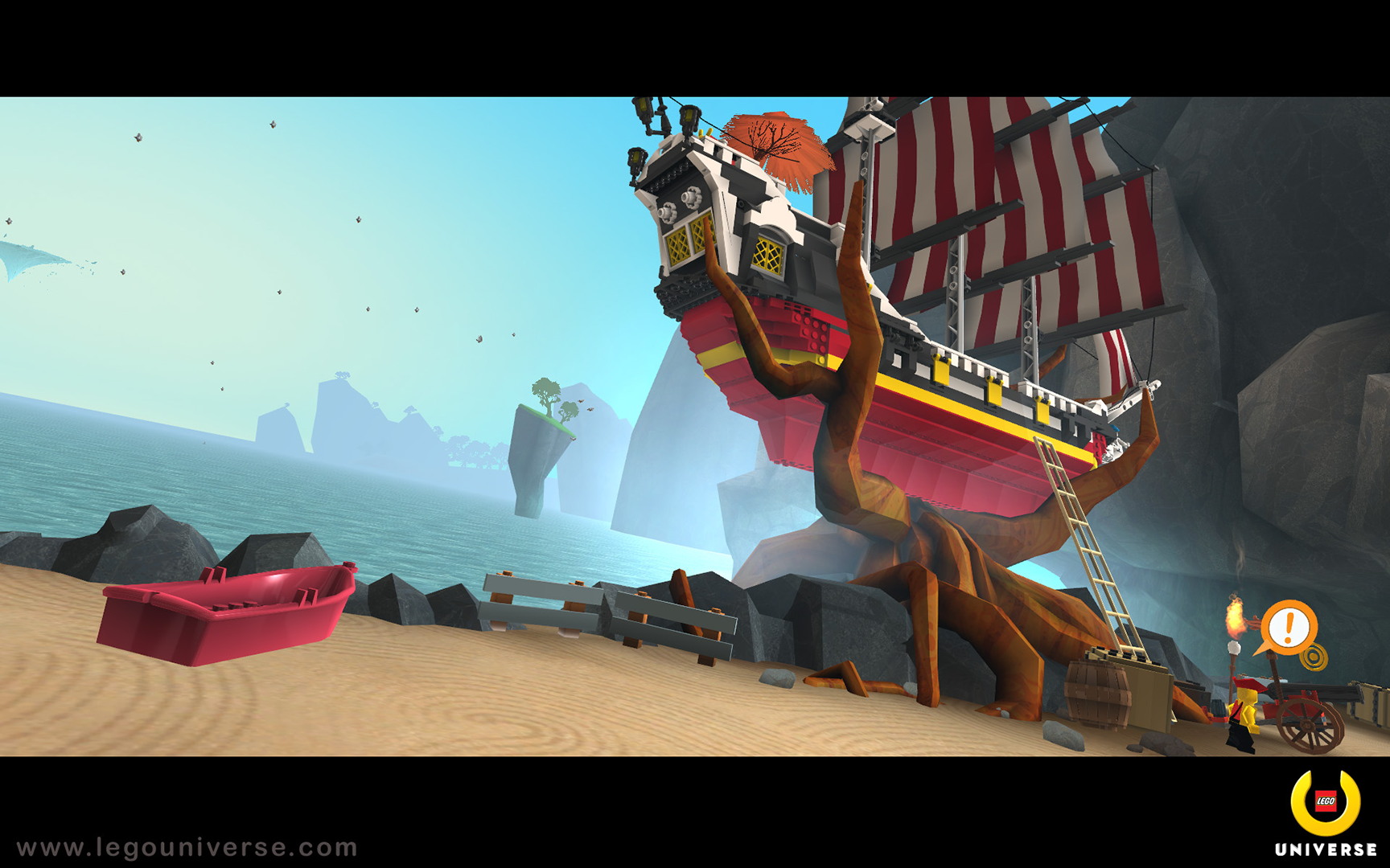 LEGO minifigs screen shot from LEGO Universe