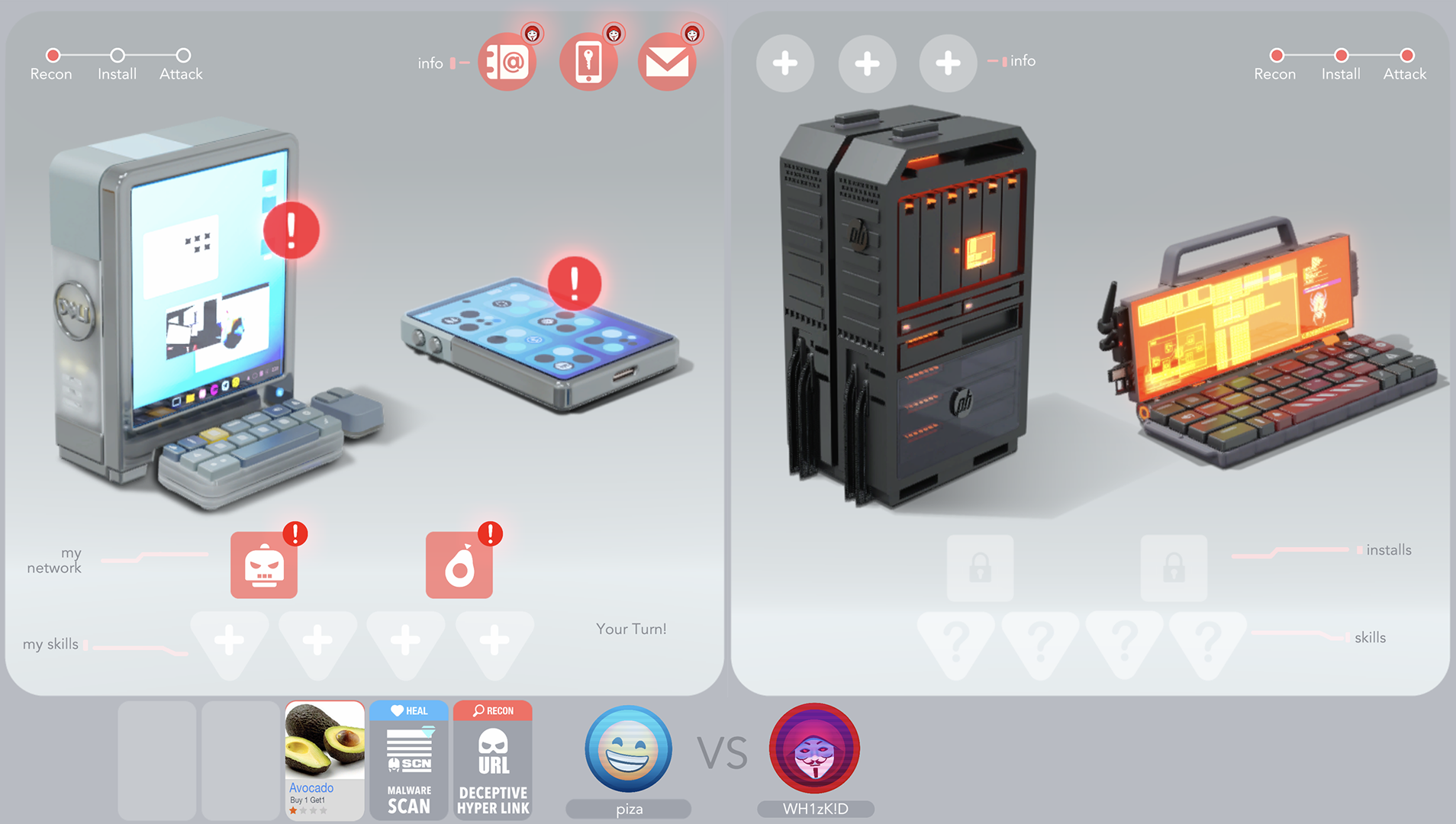 inCyt game screen.