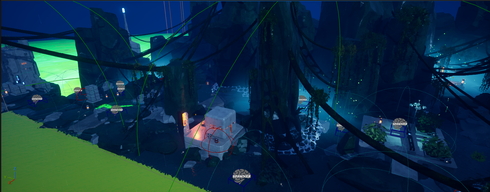 Unreal ground map working screen shot.