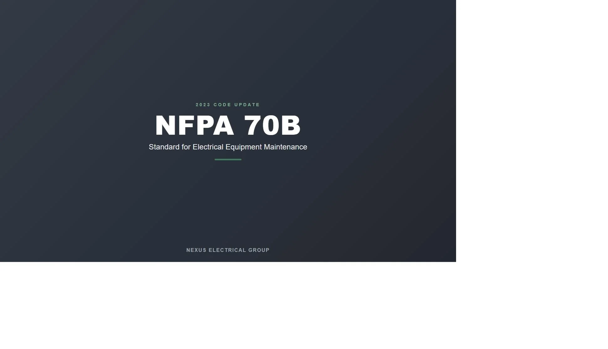 NFPA 70B Just Changed — Here’s What It Means for Your Building’s Insurance and Risk Exposure