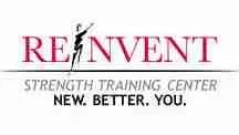Reinvent Strength Training Center logo with slogan 'New. Better. You.'