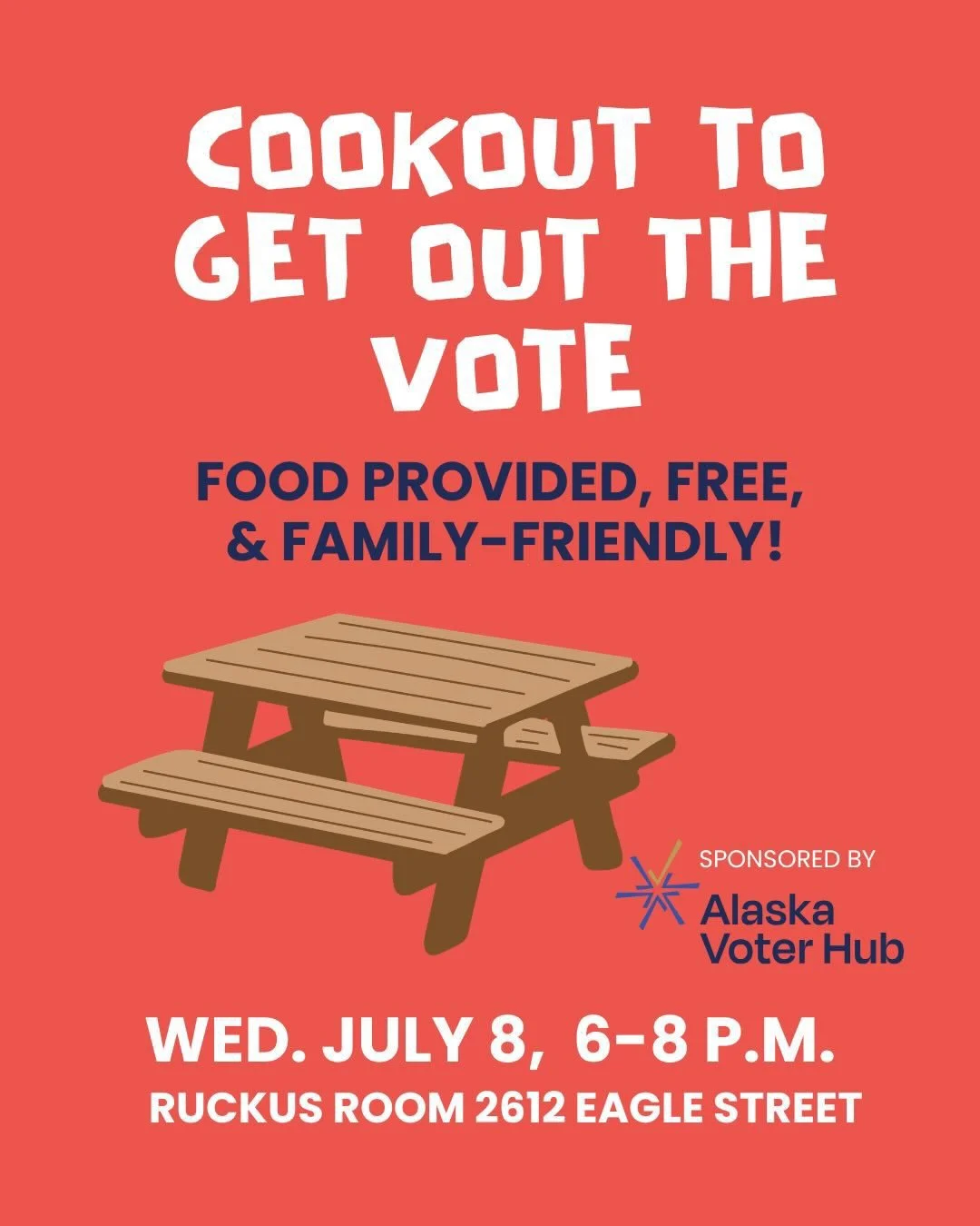 Get Out The Vote! Open Cookout