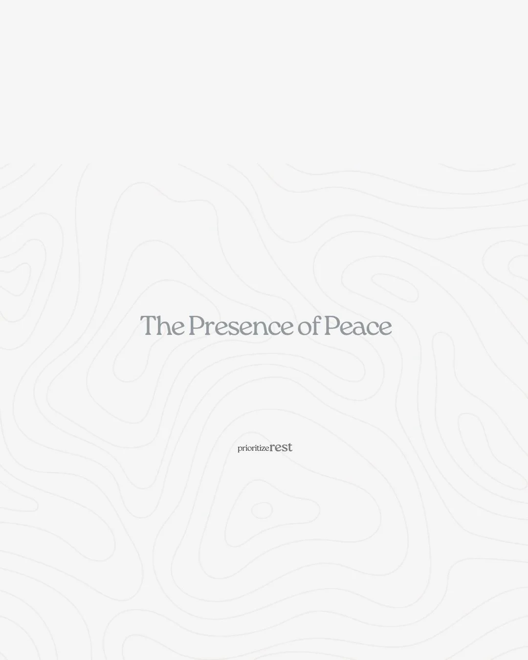 &nbsp;The Presence of Peace
