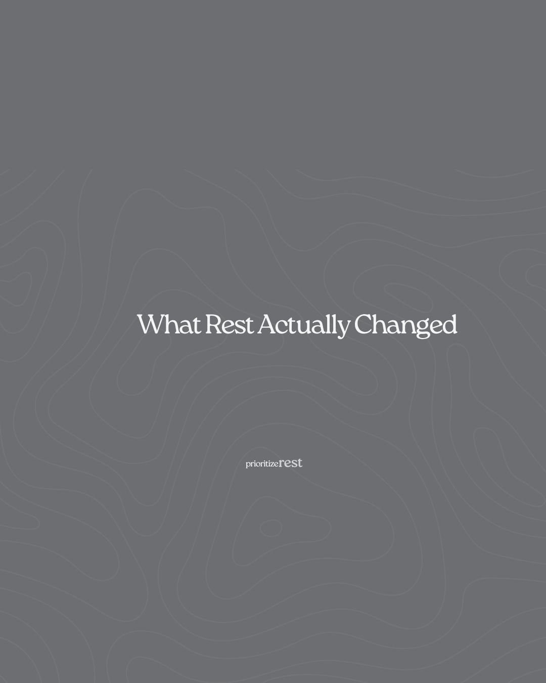 What Rest Actually Changed