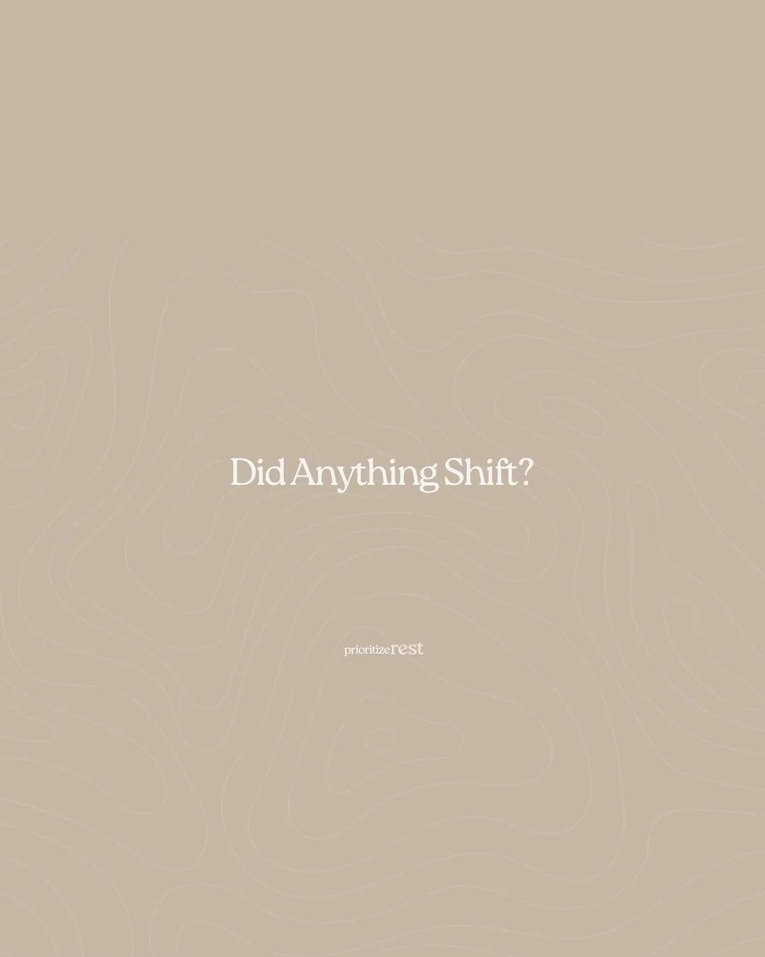 Did Anything Shift?
