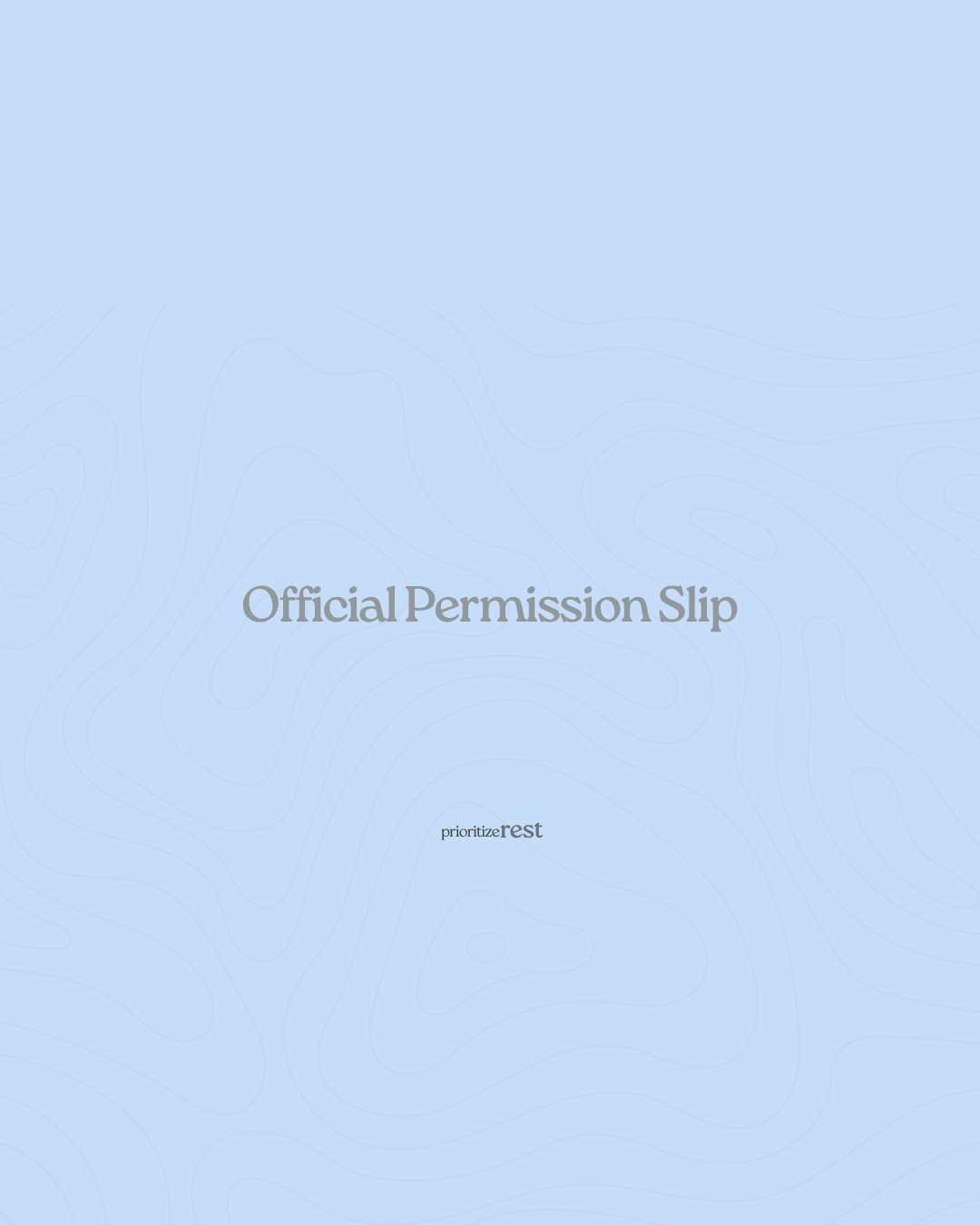 Official Permission Slip