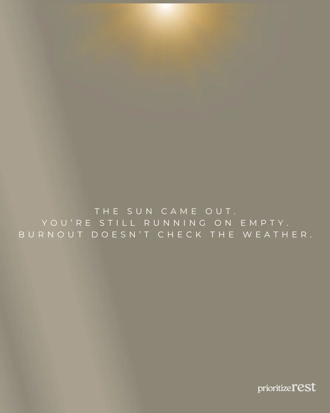 The vibes are good and you are still exhausted. Burnout does not care about the season. The weather changed. Did your habits?

What habit are you rebuilding this summer?