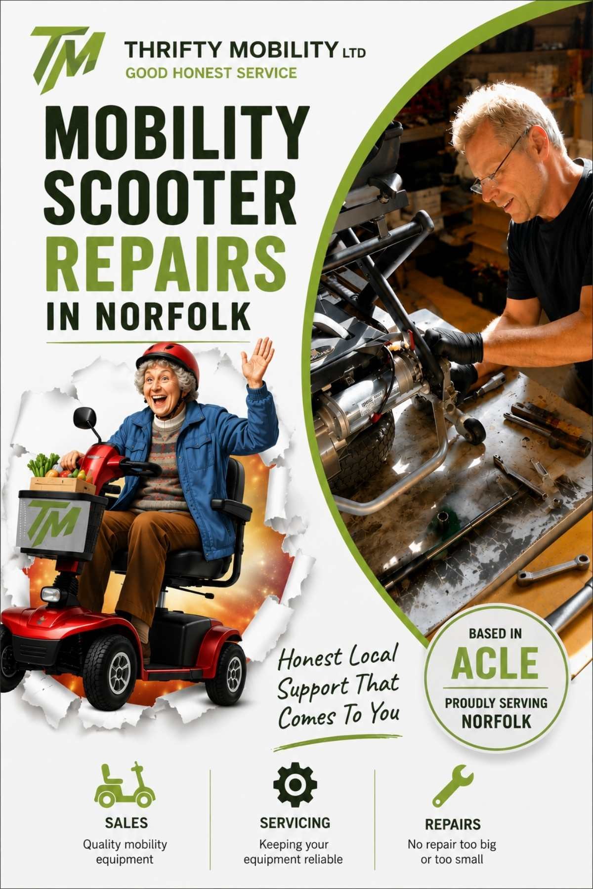 Mobility Scooter Repairs in Norfolk: Honest Local Support That Comes To You