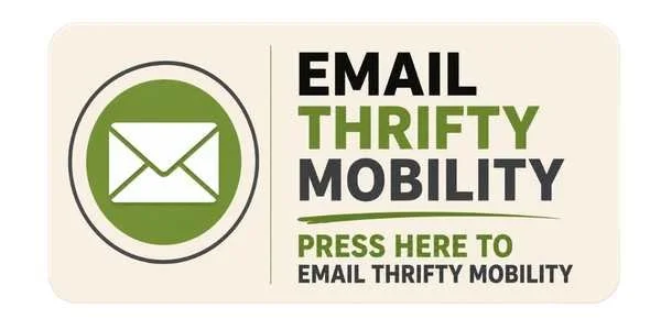 Email Thrifty Mobility button for mobility scooter and powerchair support enquiries