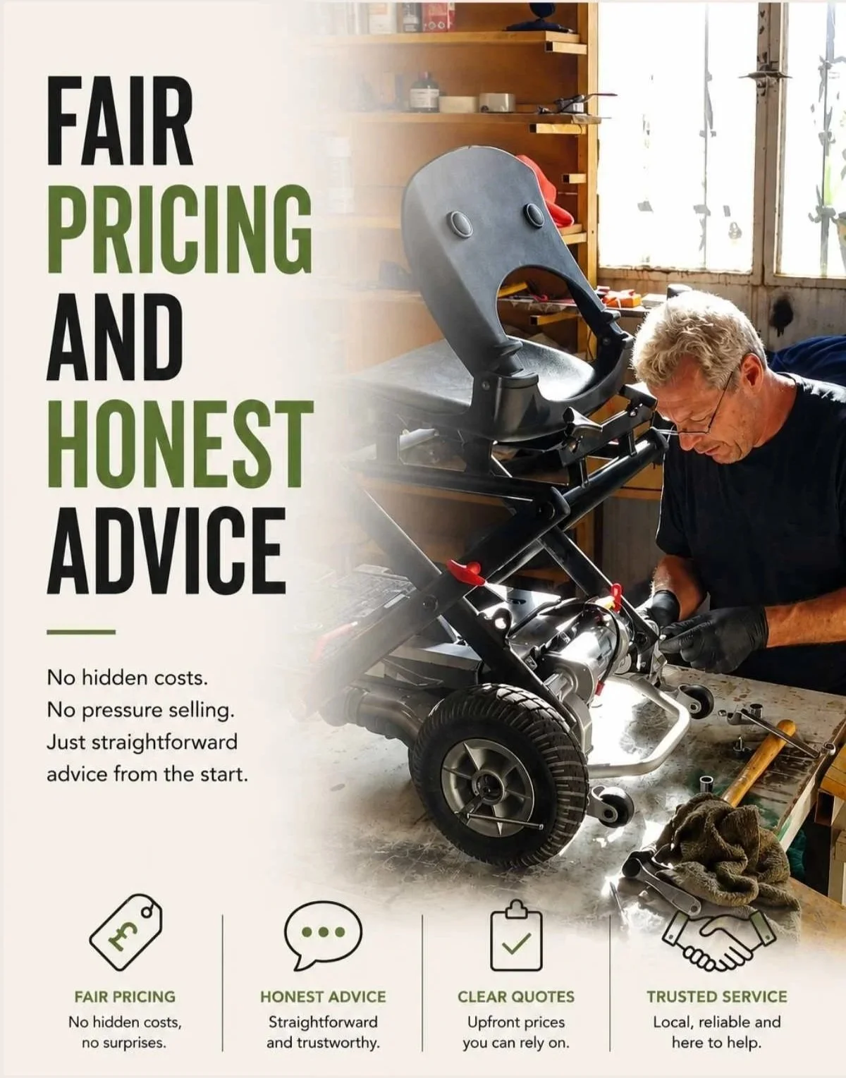 Thrifty Mobility, fair pricing and honest advice