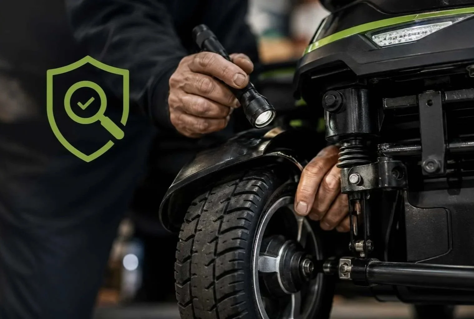 Regular mobility scooter servicing and preventative safety checks by Thrifty Mobility