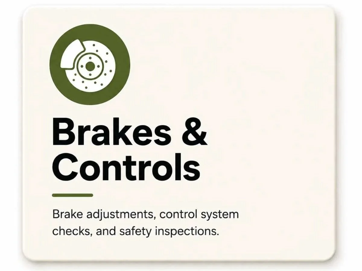 Mobility scooter brake adjustments and control system checks by Thrifty Mobility, including safety inspections, diagnostics and servicing support across Norfolk.