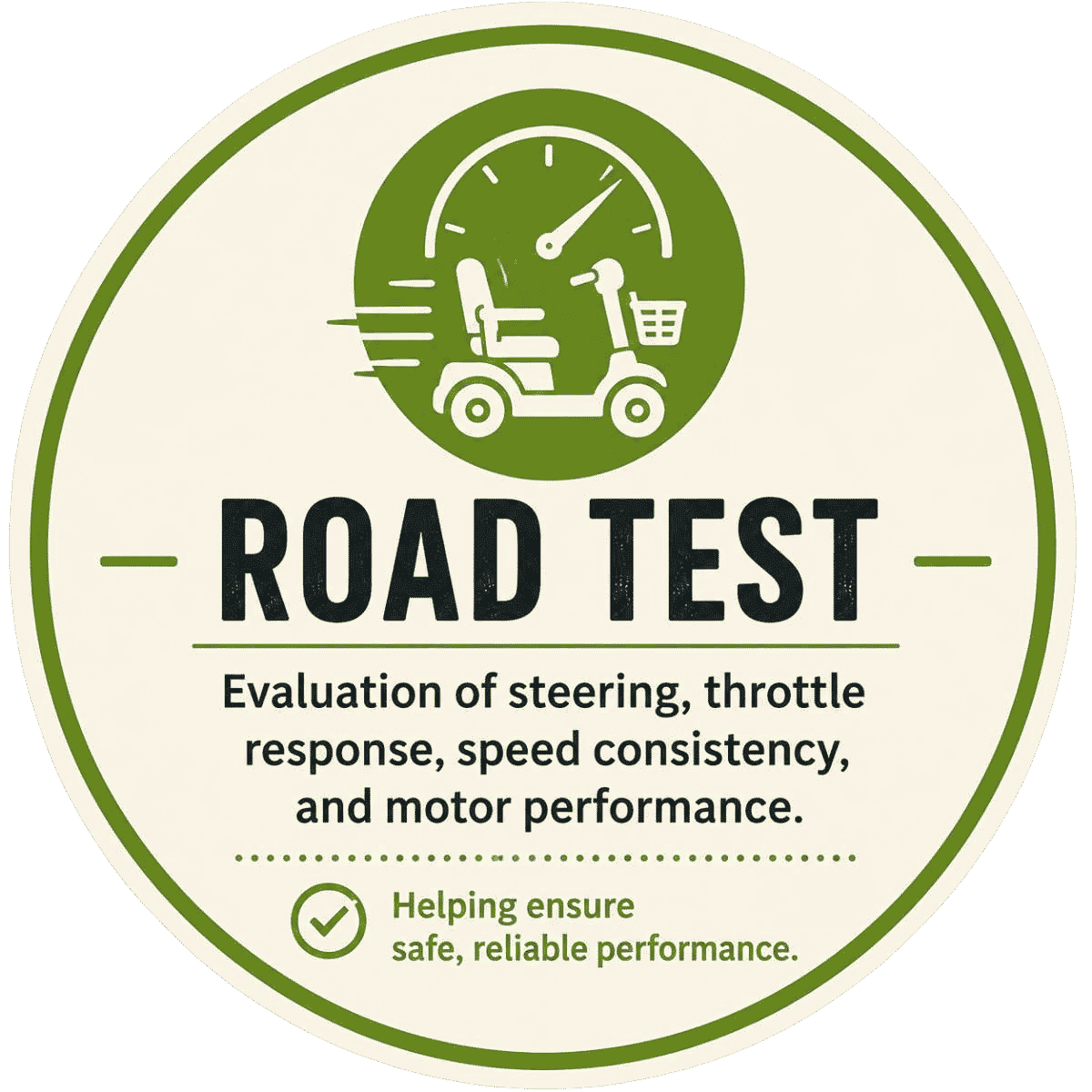 Mobility scooter road test and performance safety evaluation by Thrifty Mobility