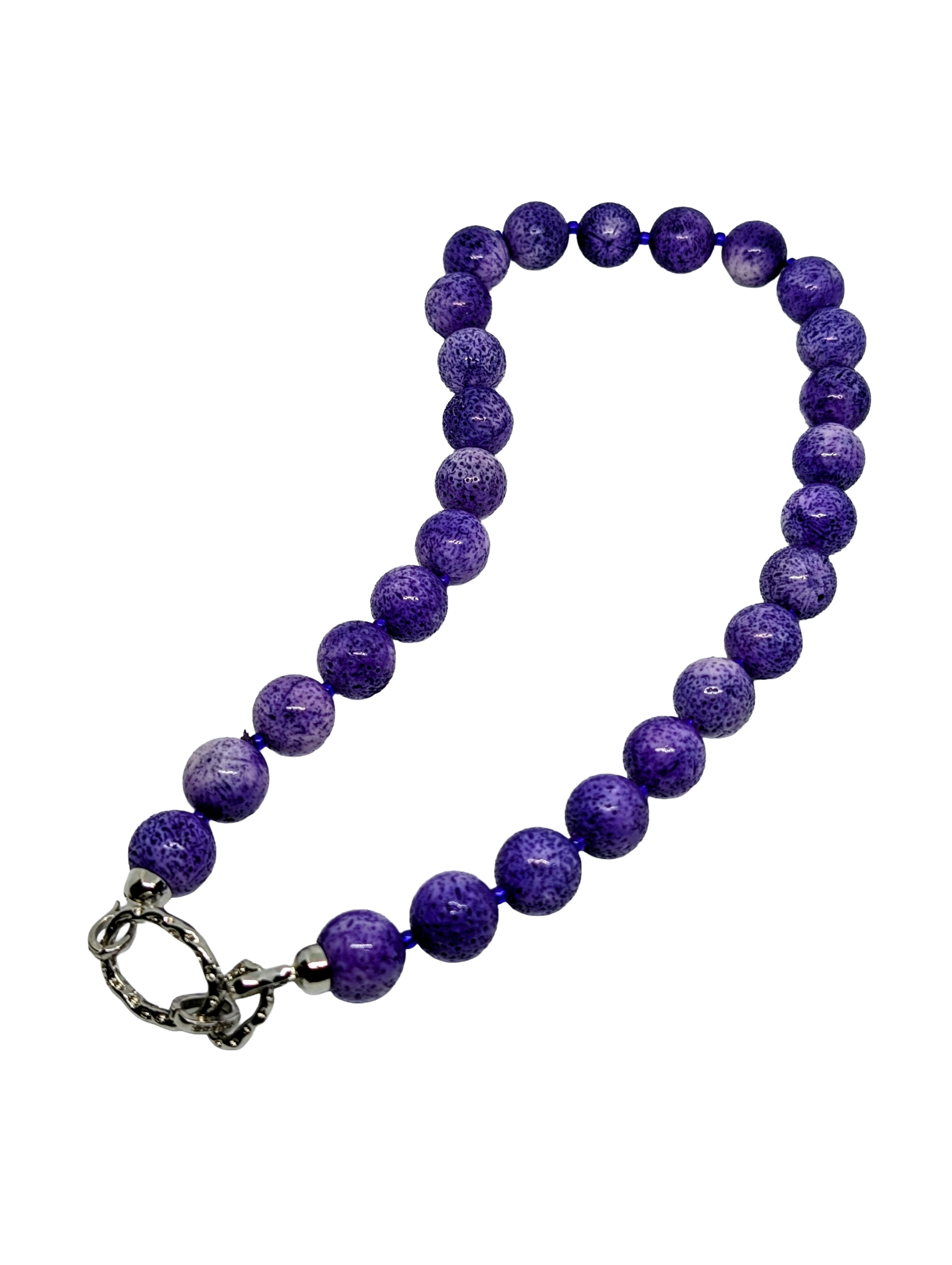 Purple Coral Necklace